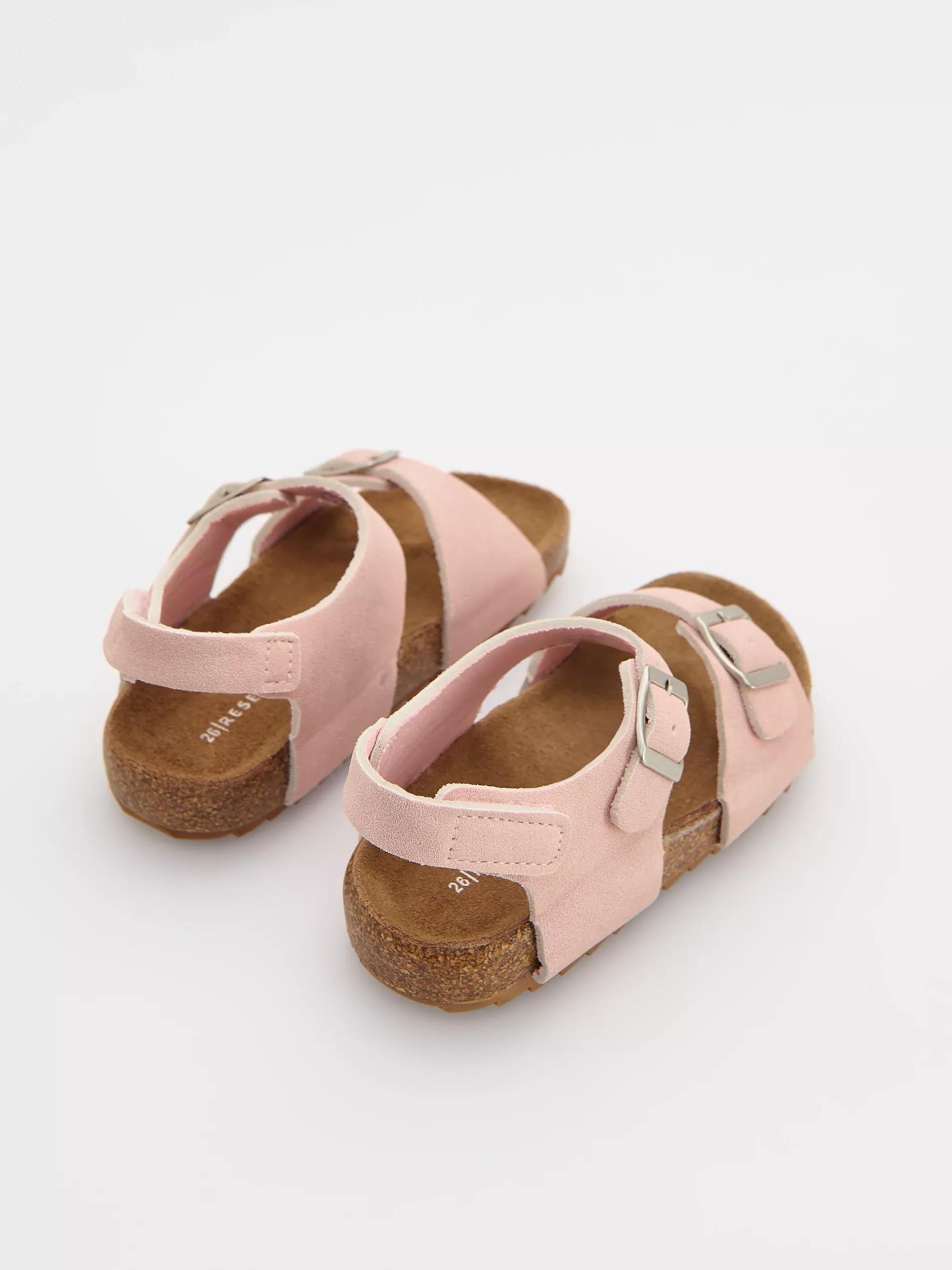 Pink Sandals Made Of Synthetic Leather, , large image number 1