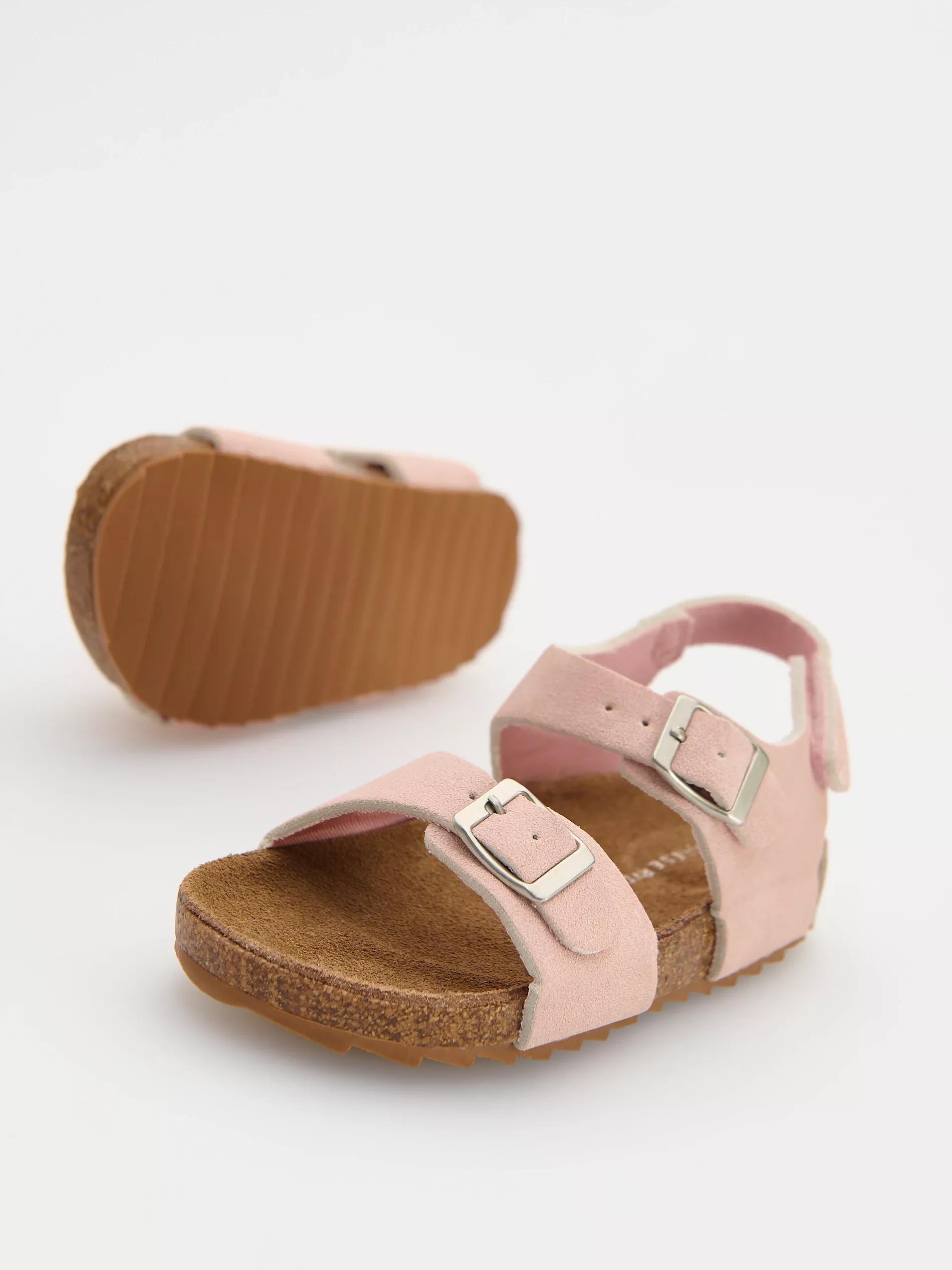 Pink Sandals Made Of Synthetic Leather, , large image number 3