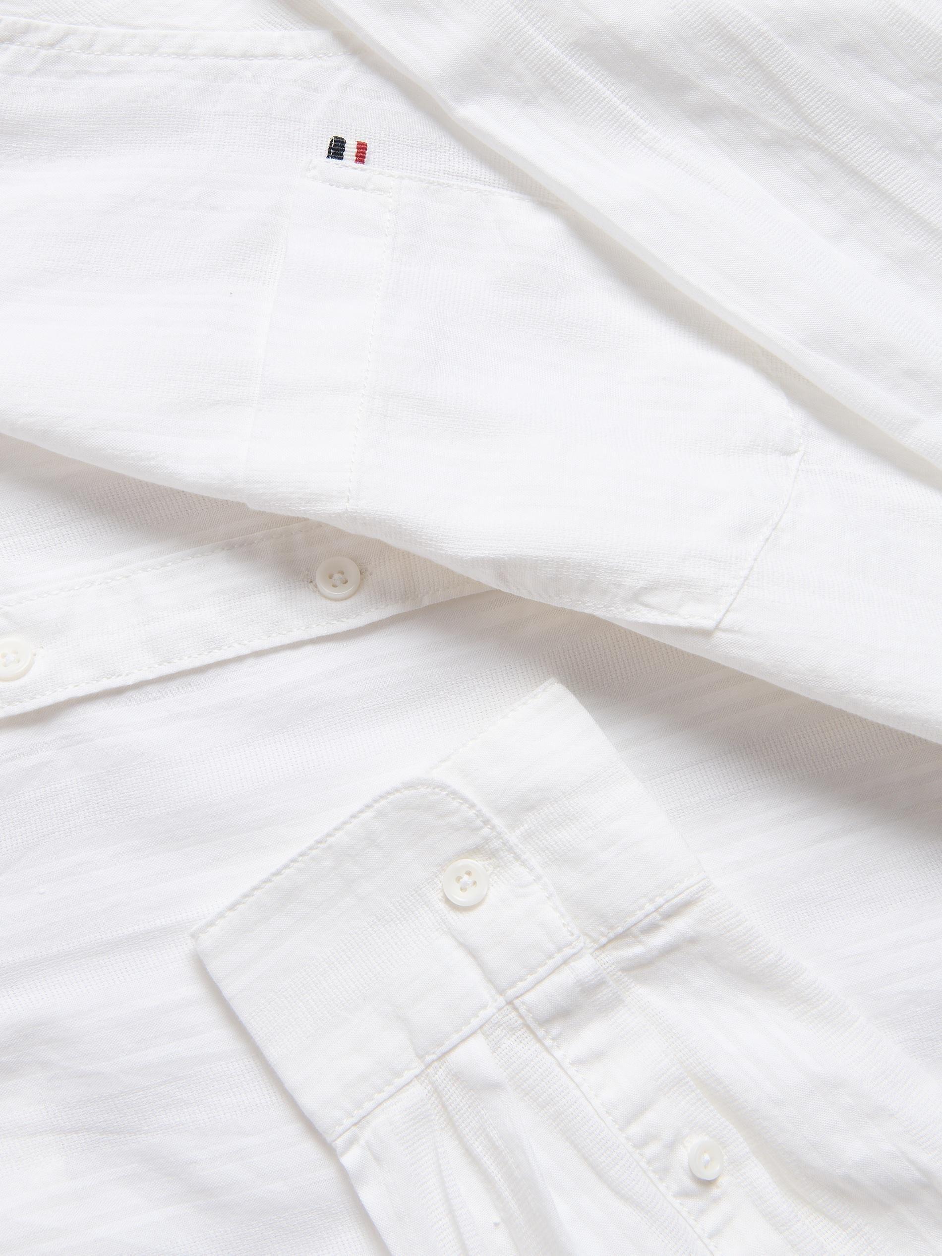 White Regular Fit Cotton Shirt, White, large image number 1