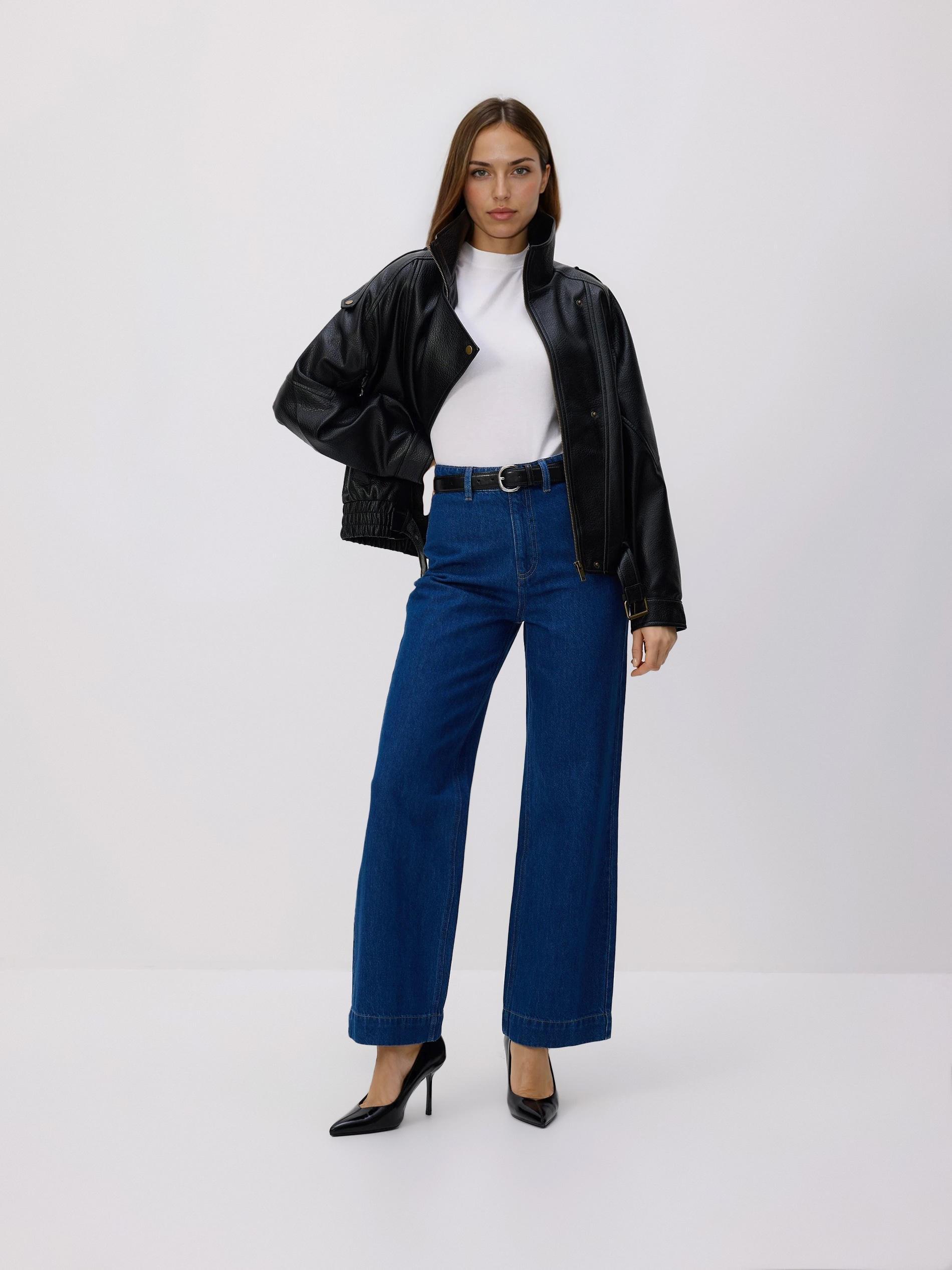 Blue Jeans Wide Leg Jeans, Blue, large image number 0