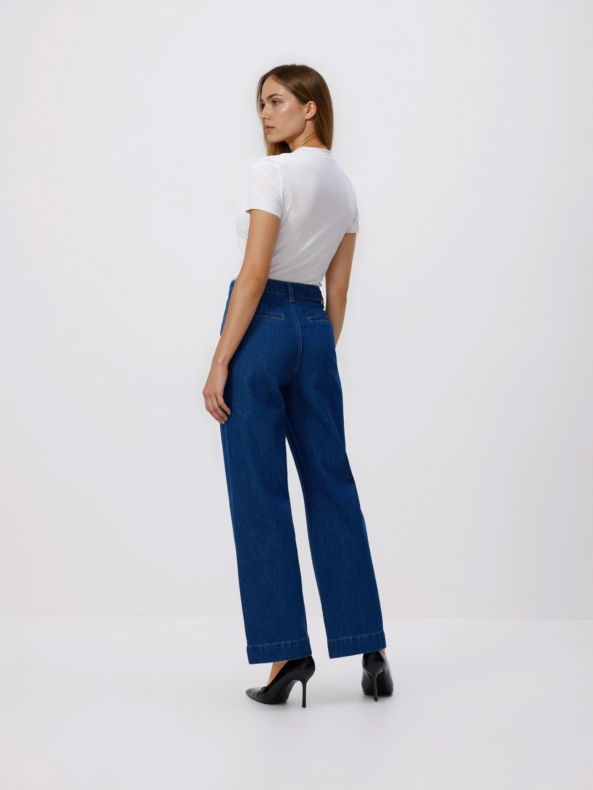 Blue Jeans Wide Leg Jeans, Blue, medium