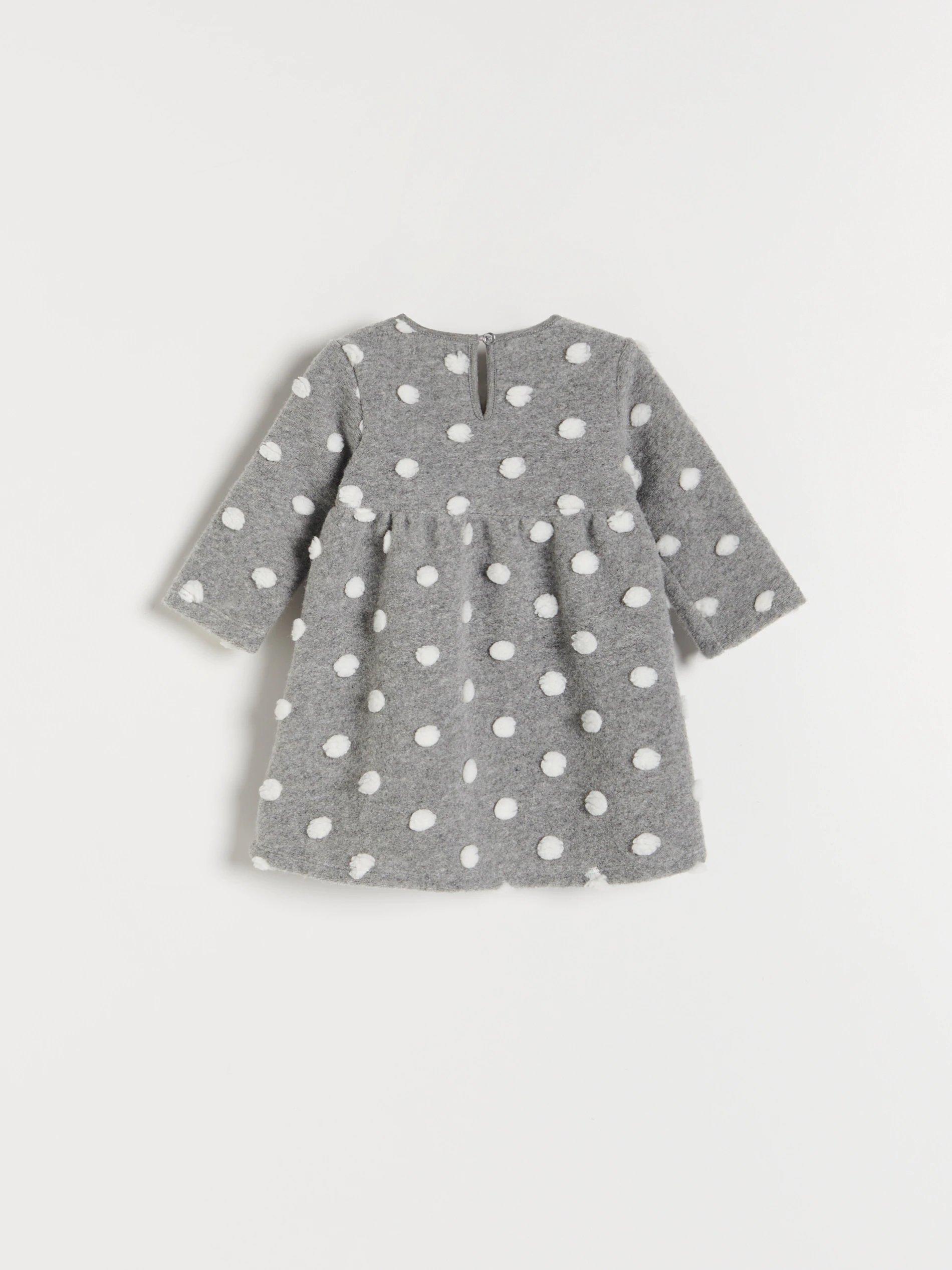 Light Grey Polka Dot Dress, Kids Girl, , large image number 6