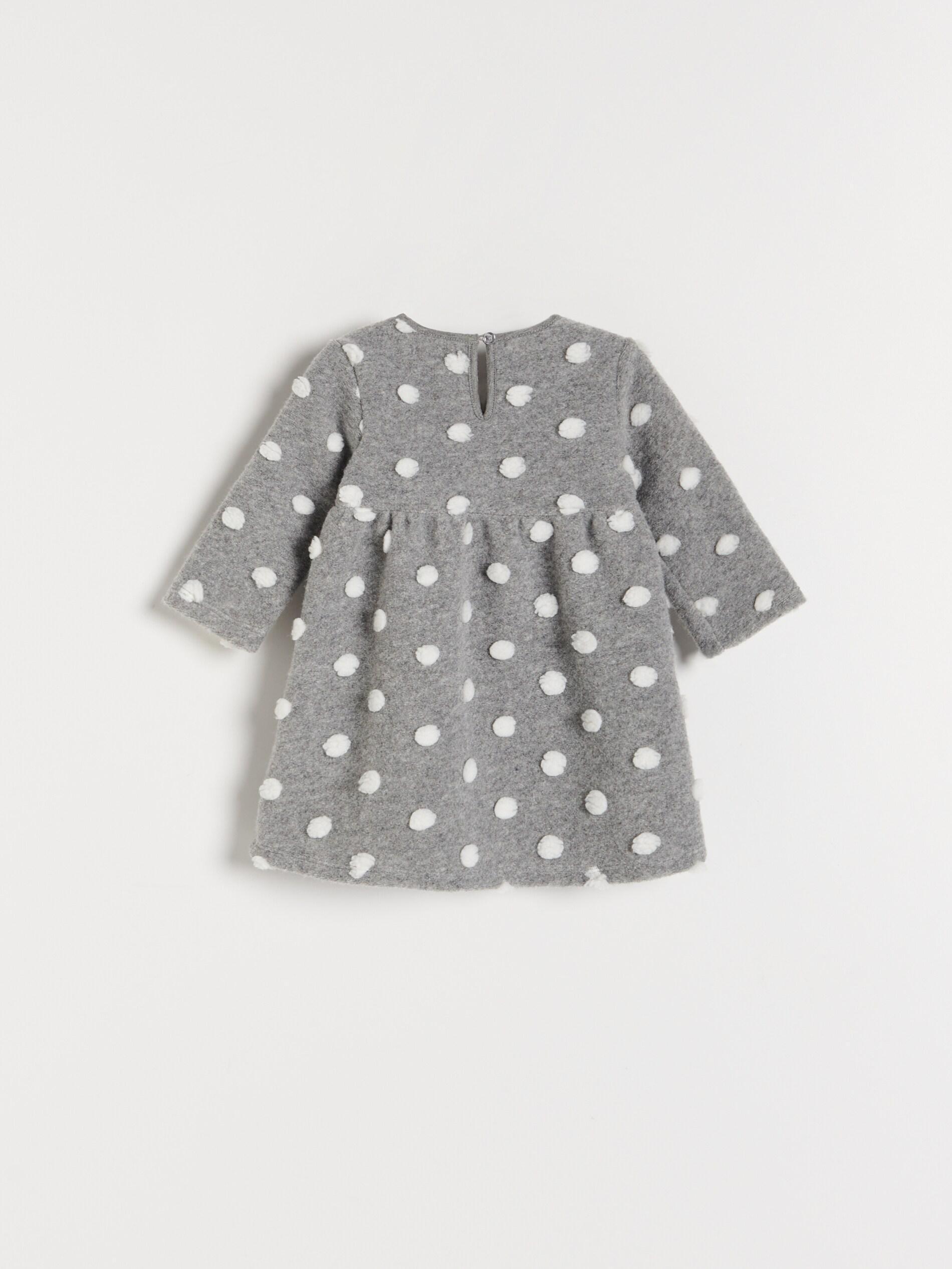 Light Grey Polka Dot Dress, Kids Girl, , large image number 9