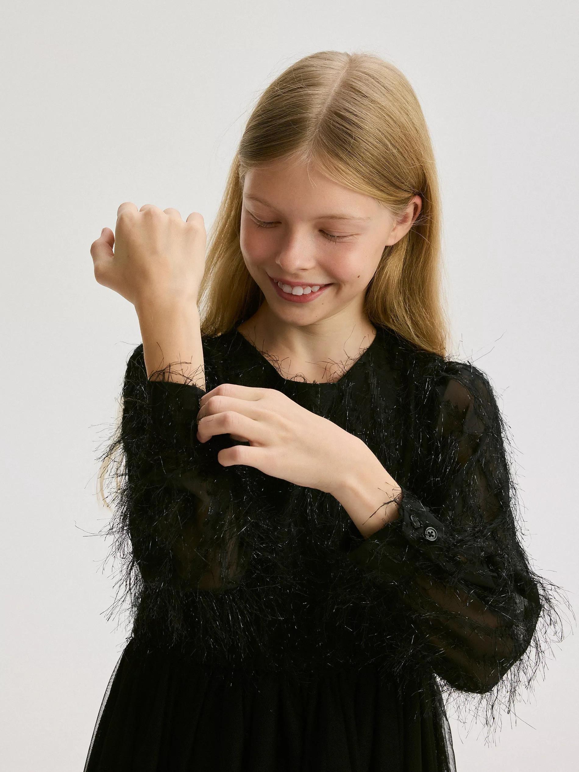 Black Elegant Dress, Kids Girls, , large image number 3