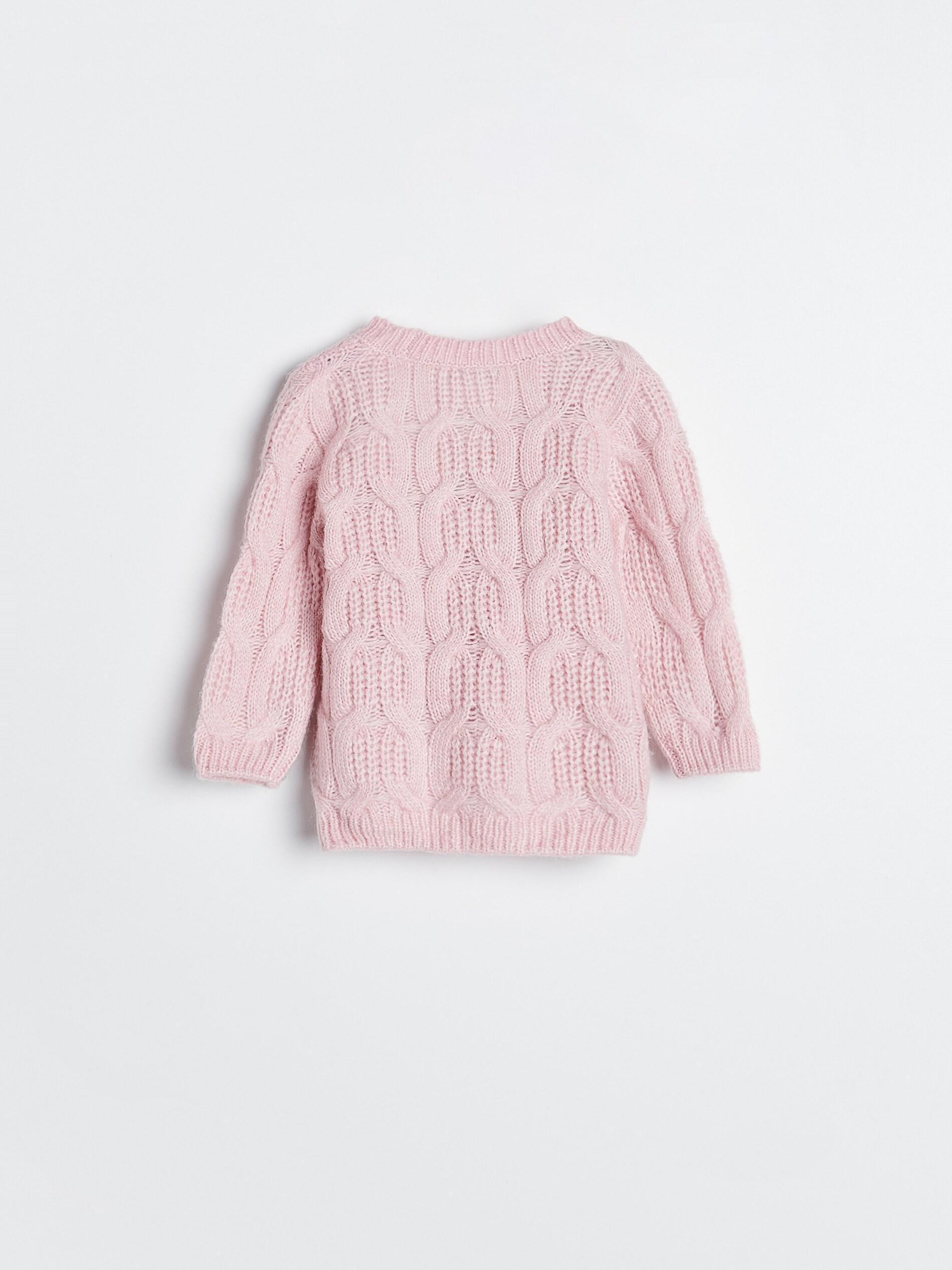 Pink Wool Mix Cardigan, Kids Girl, , large image number 2