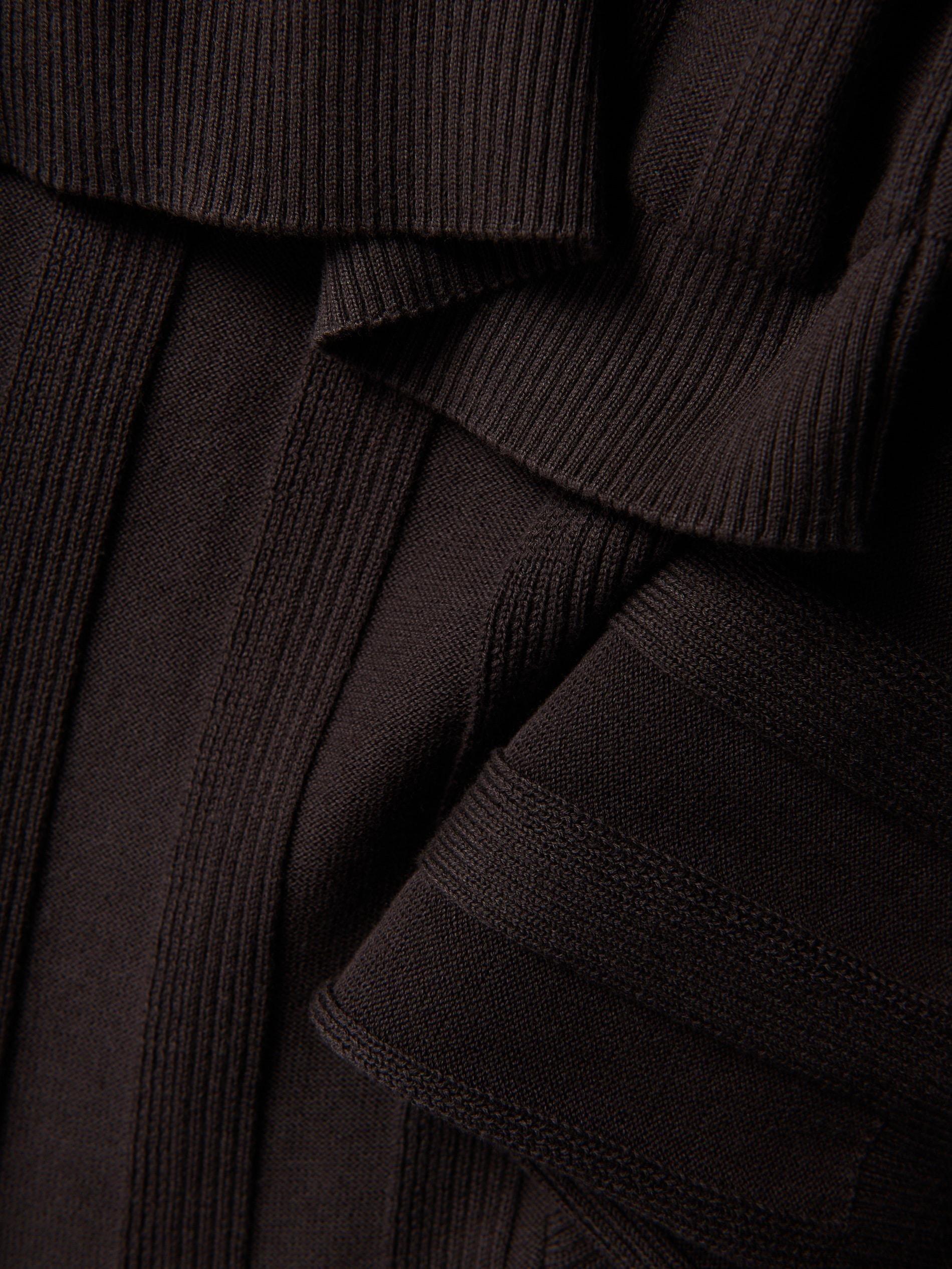 Brown Short-Sleeved Sweater, Brown, large image number 5