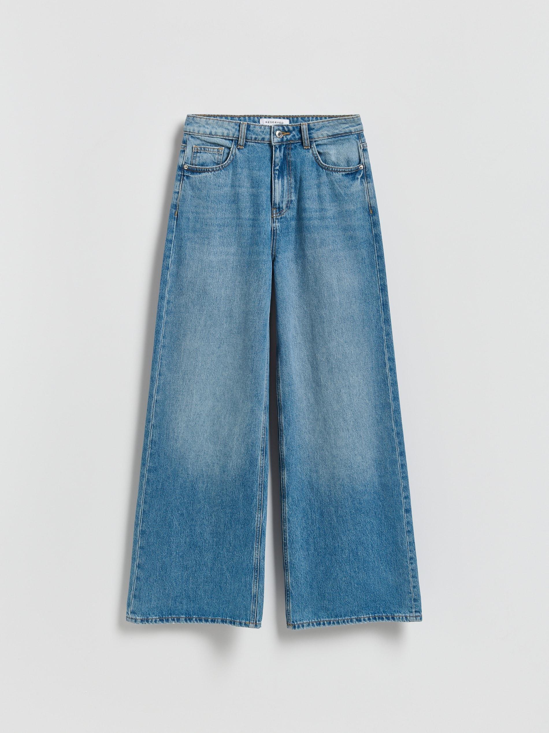 Blue Jeans Wide Leg Jeans, Blue, large image number 3