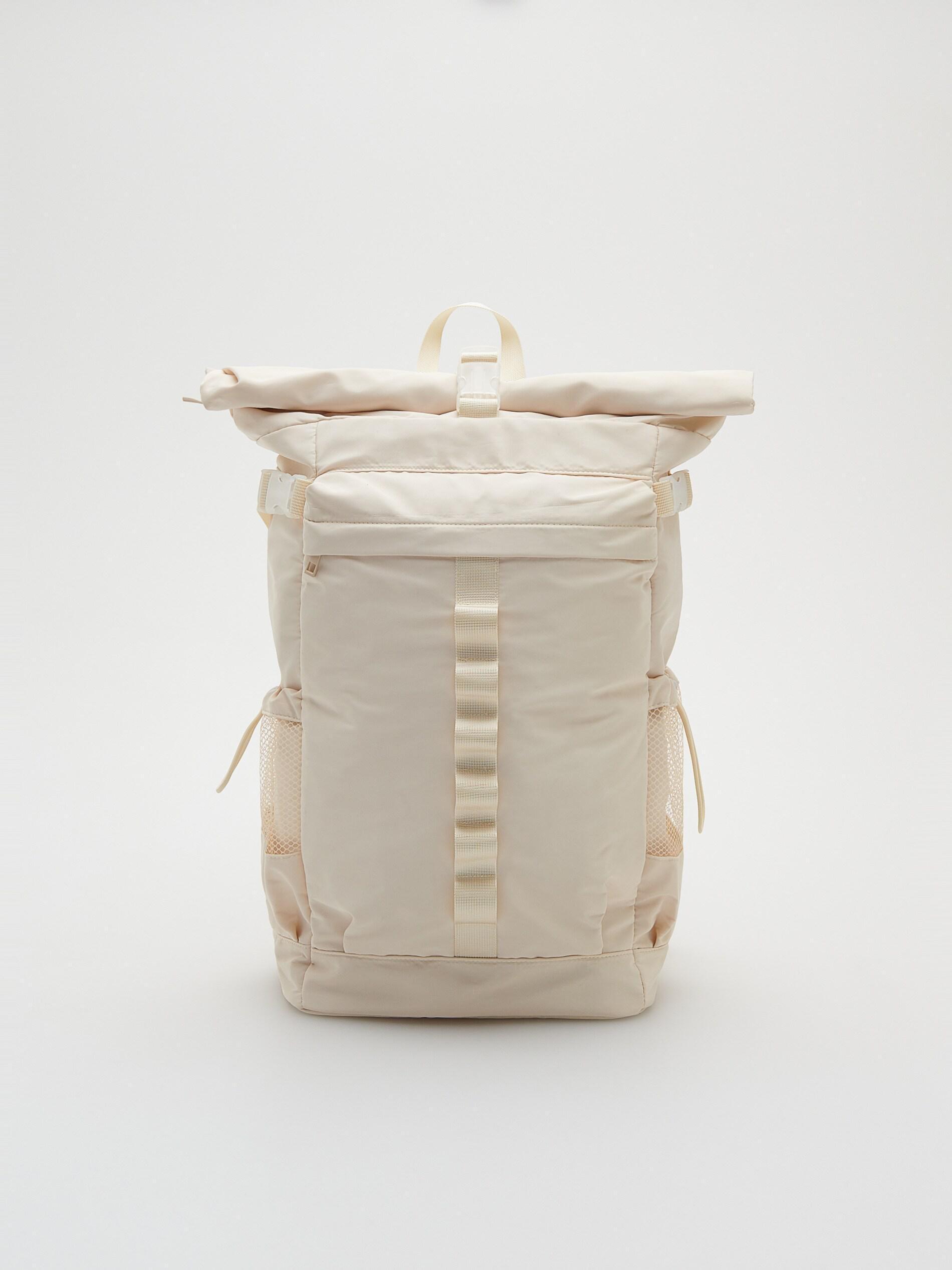 Ivory Large backpack with tape, , large image number 0