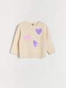 Reserved - Nude Sweater With Magic Sequins, Kids Girl