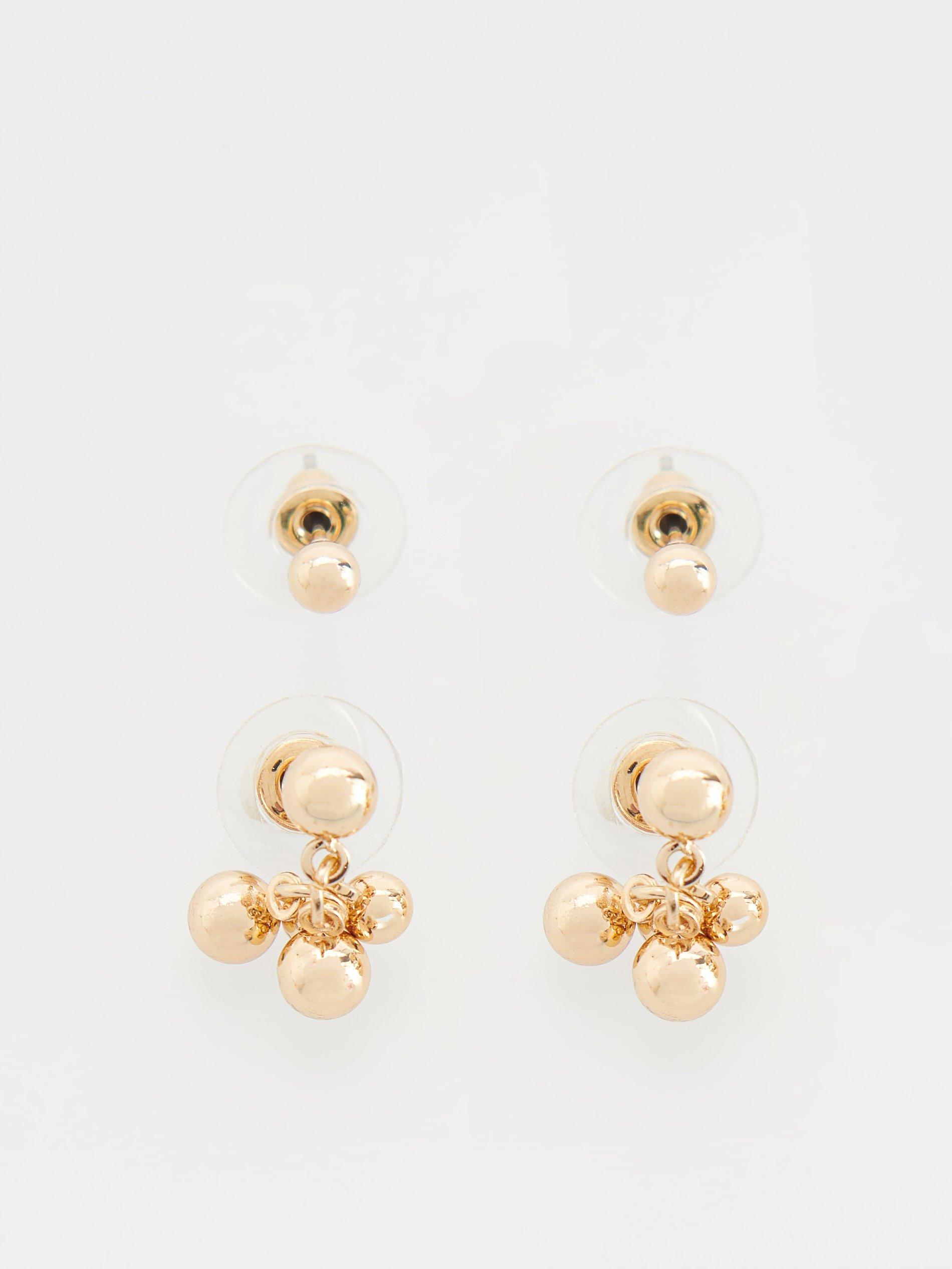 Gold Earrings Set, , large image number 0
