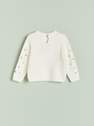 Reserved - Ivory Holiday Sweater, Kids Girl