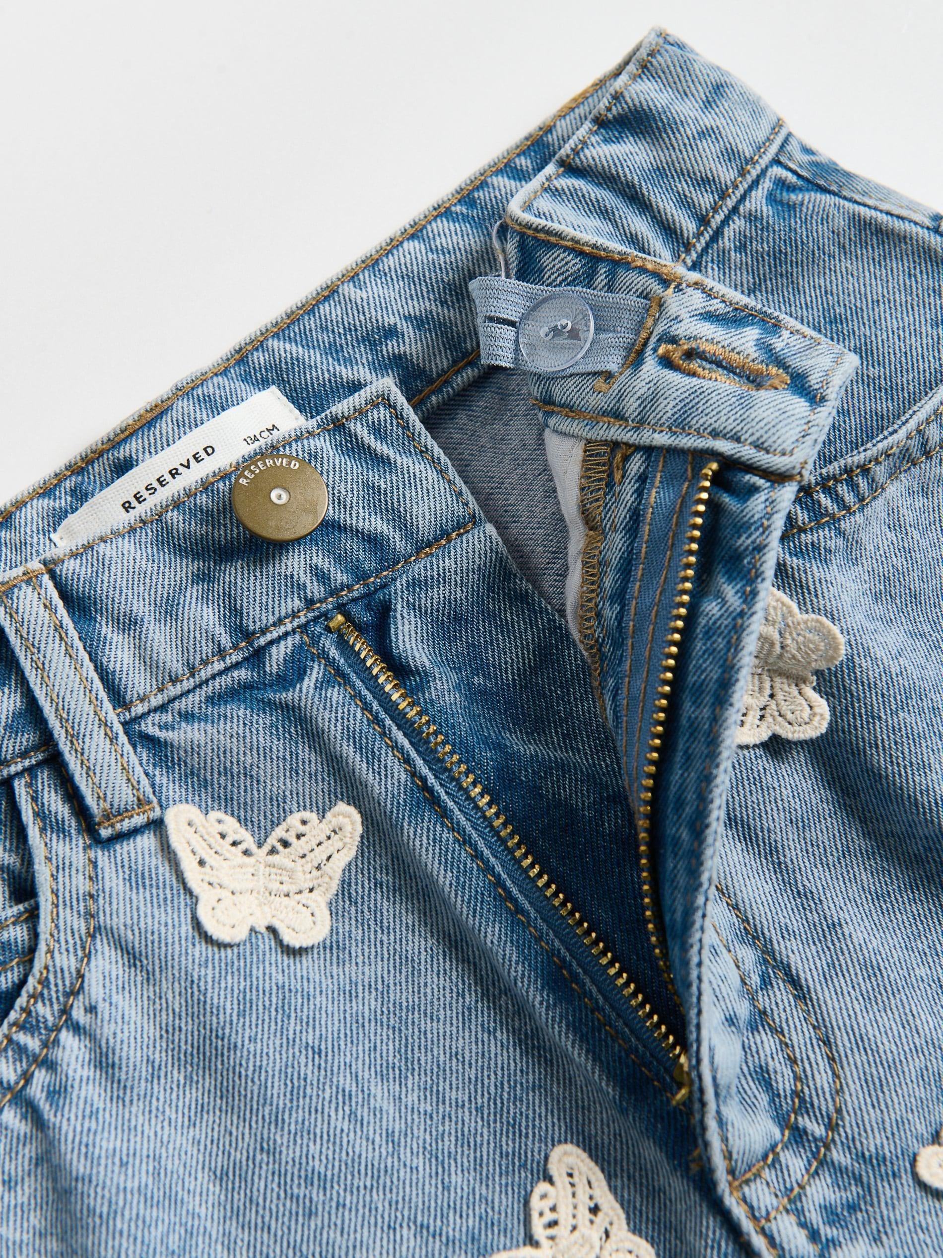 Blue Shorts, Kids Girl, Blue, large image number 3