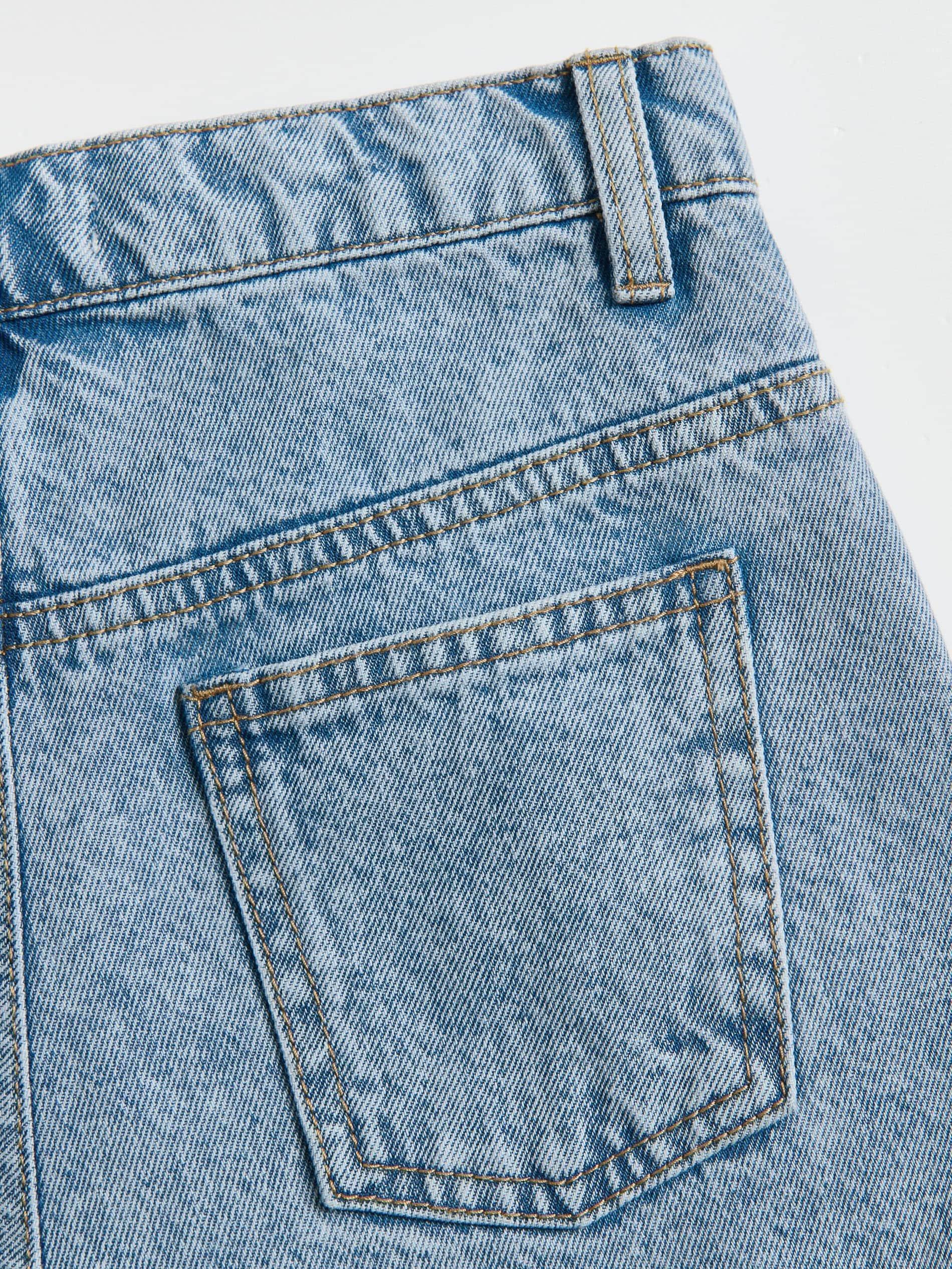 Blue Shorts, Kids Girl, Blue, large image number 5