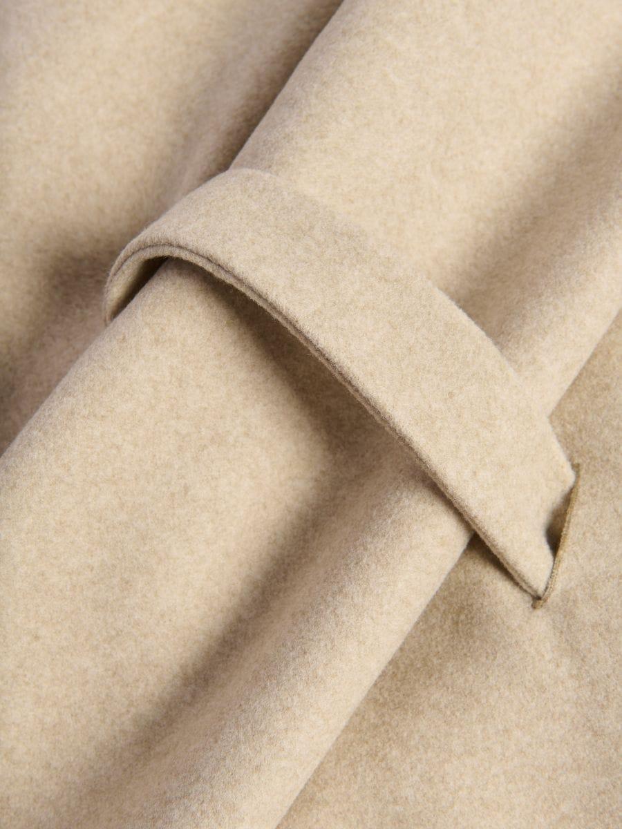 Beige Poncho With Tie, Beige, medium