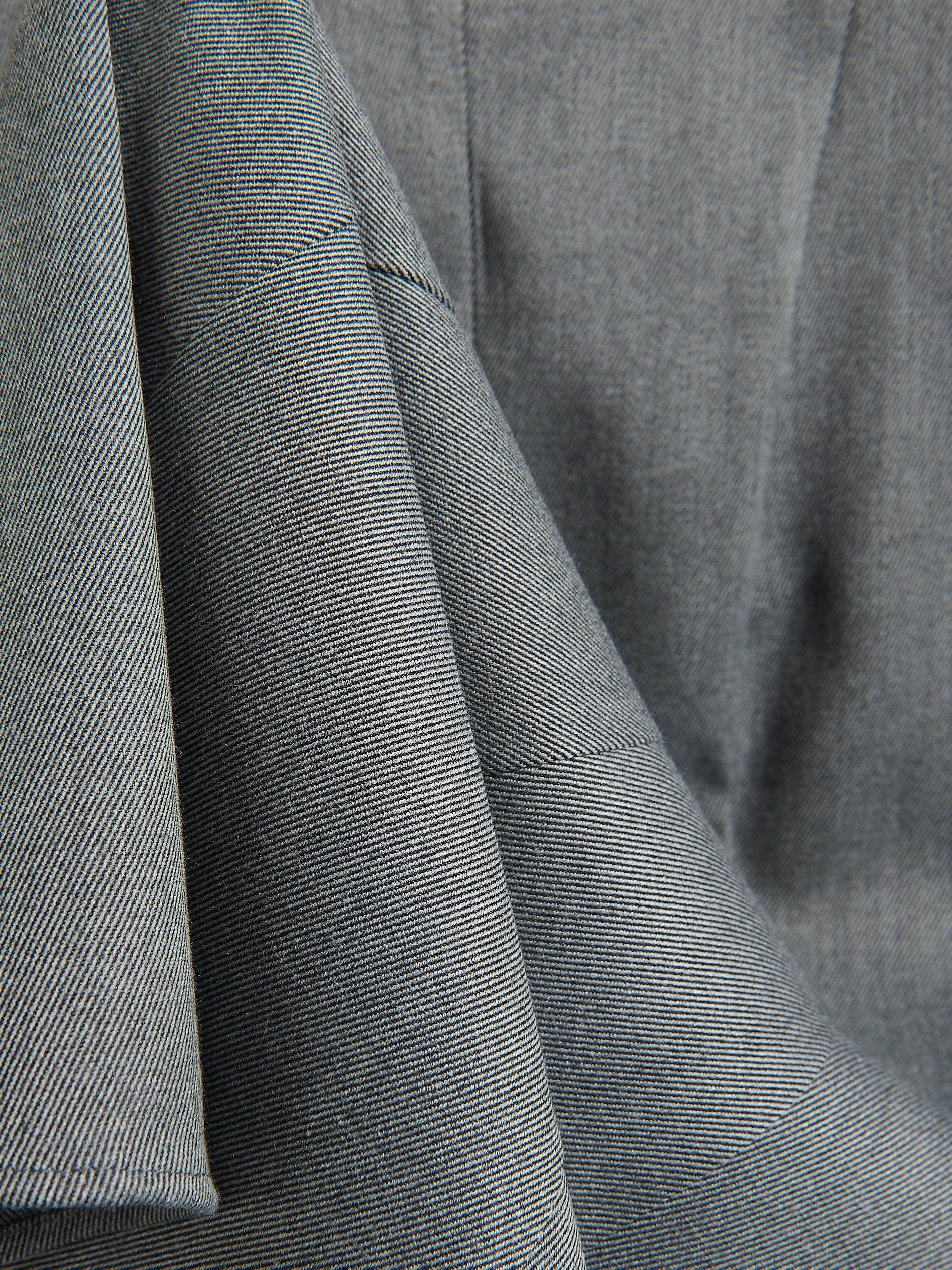 Grey Round Neck Mini Dress, Light grey, large image number 5