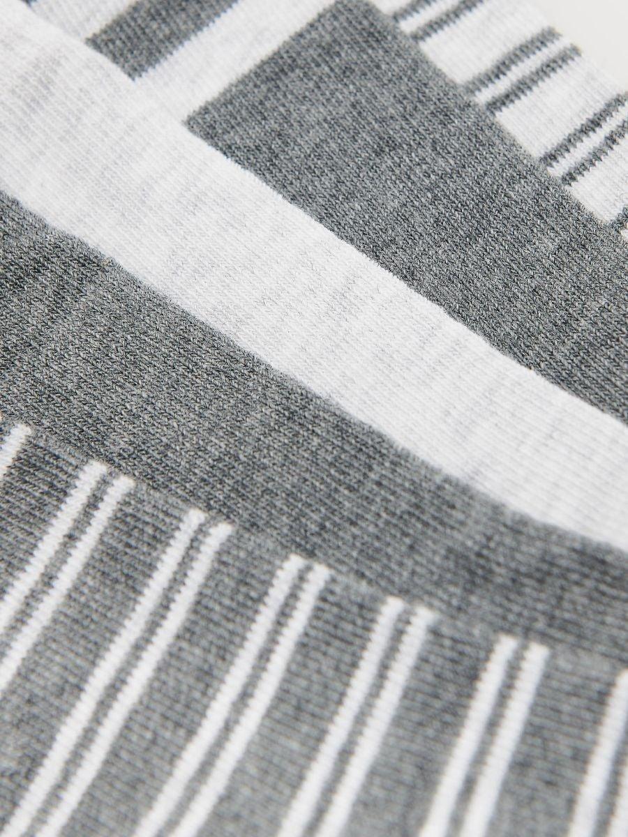 Grey Cotton-Rich Socks, Pack Of 5, , large image number 1