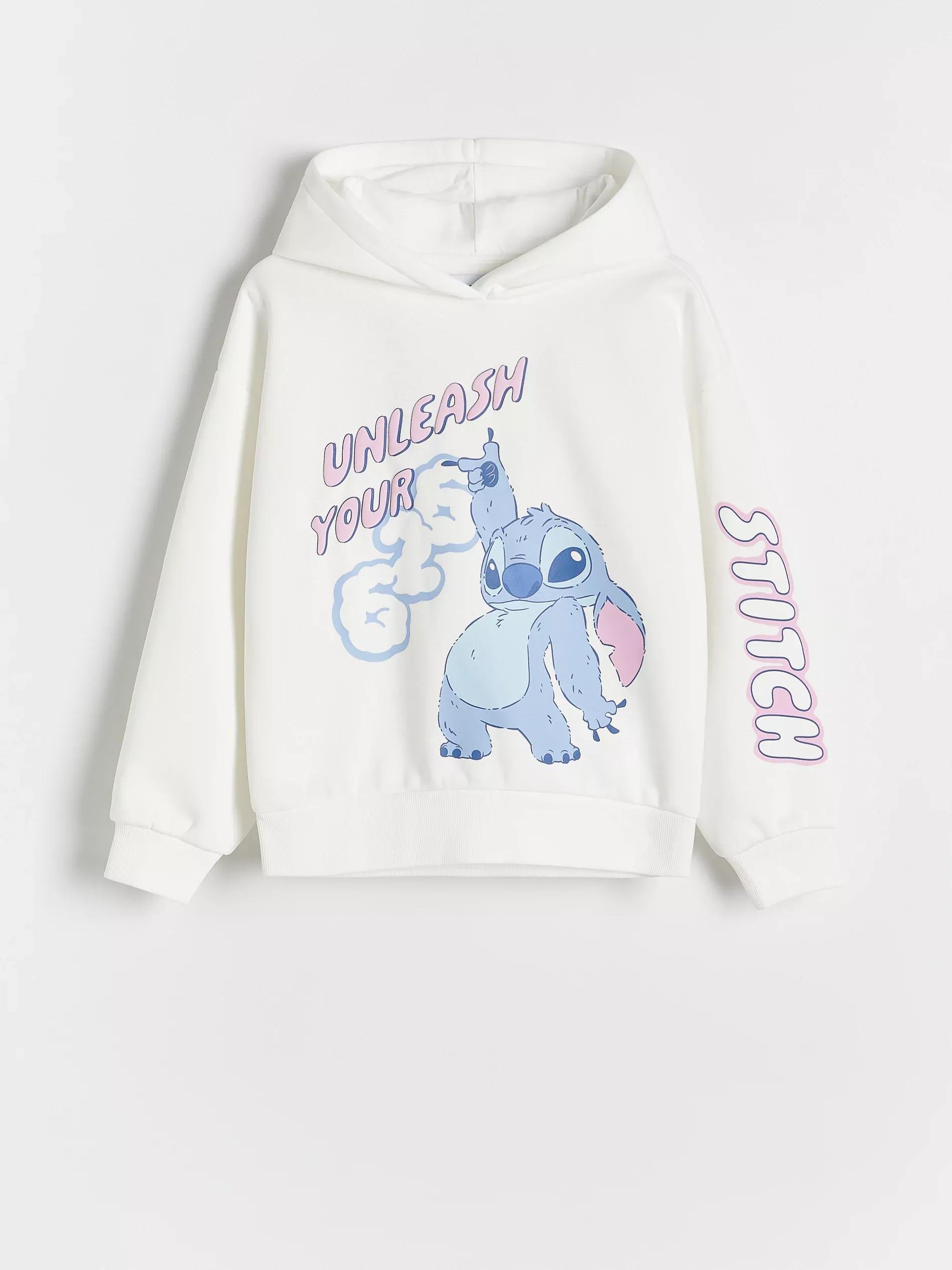 White Hooded Long Sleeve Sweatshirt, Kids Girls, , large image number 3