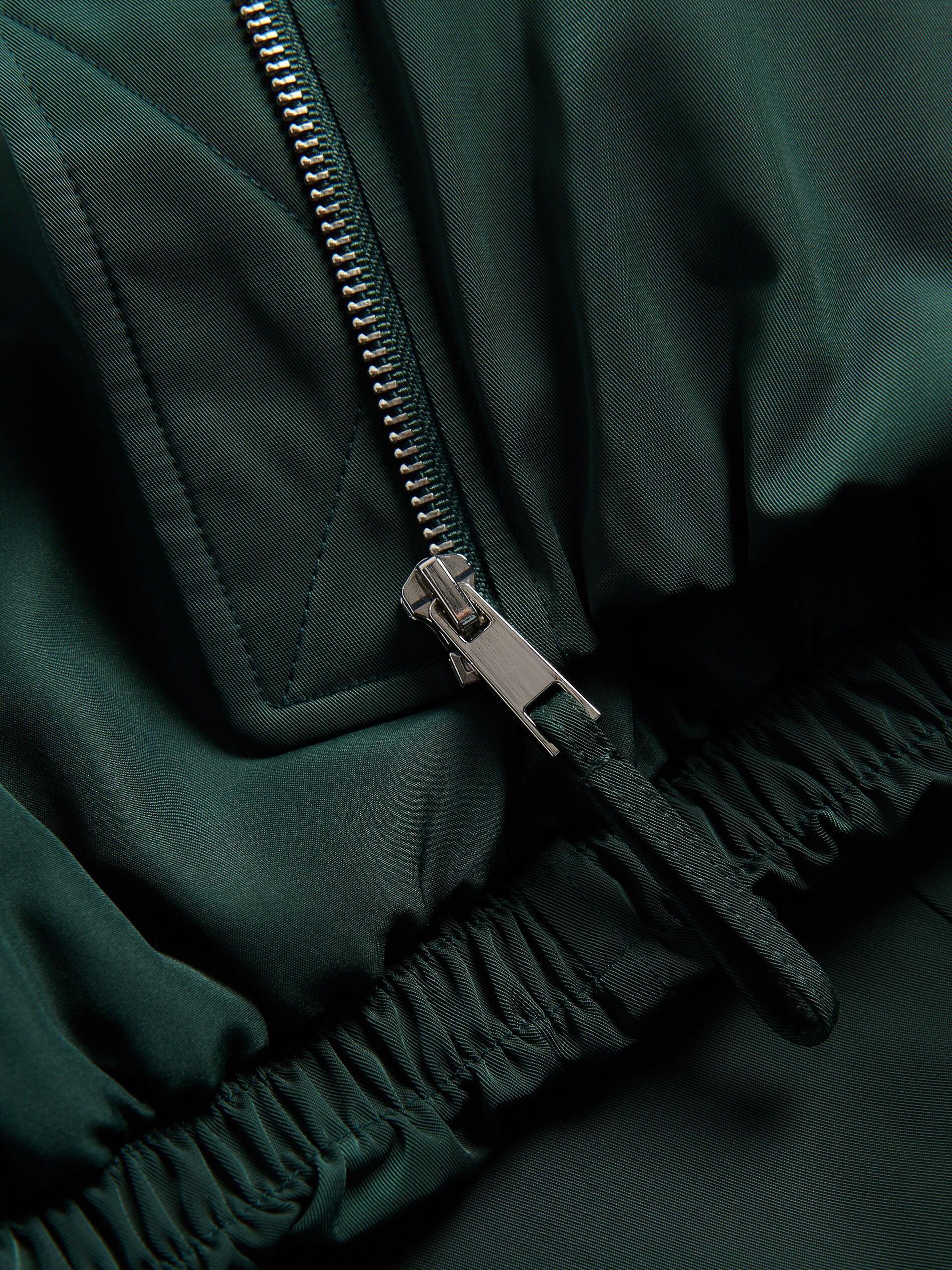 Green Oversized Bomber Jacket, Turquoise, medium