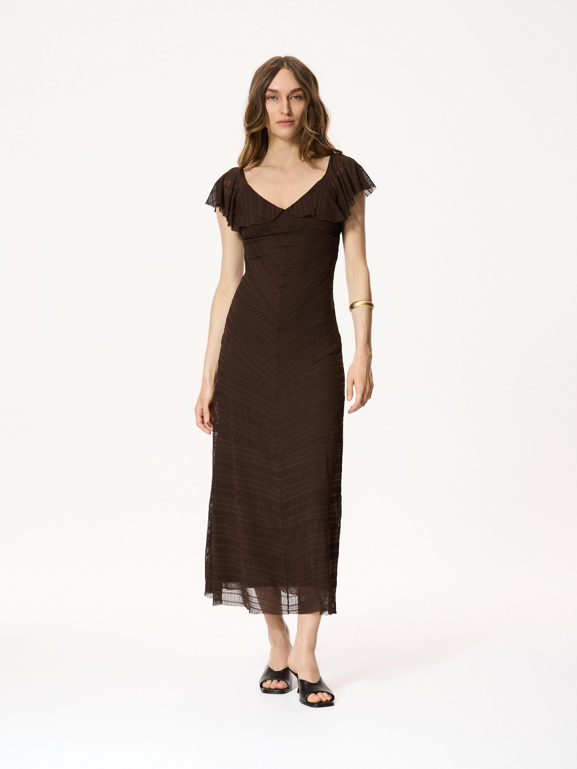 Brown Maxi Dress, Brown, large image number 0