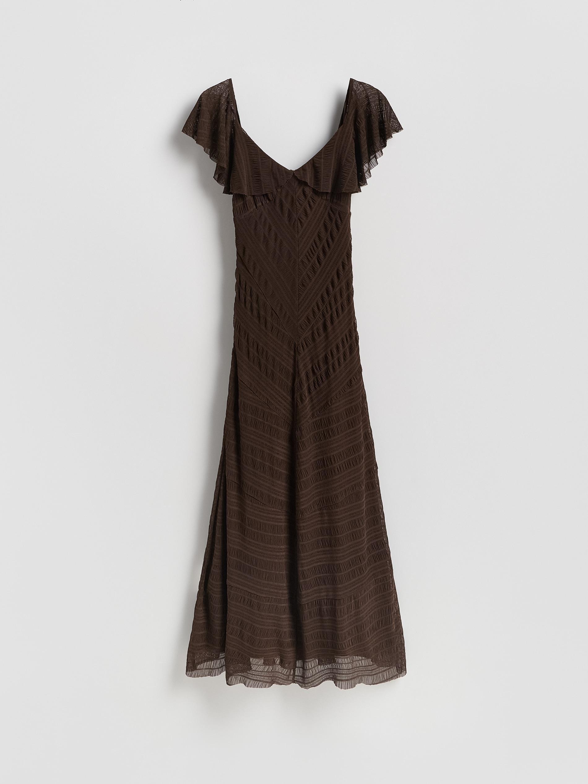 Brown Maxi Dress, Brown, large image number 3
