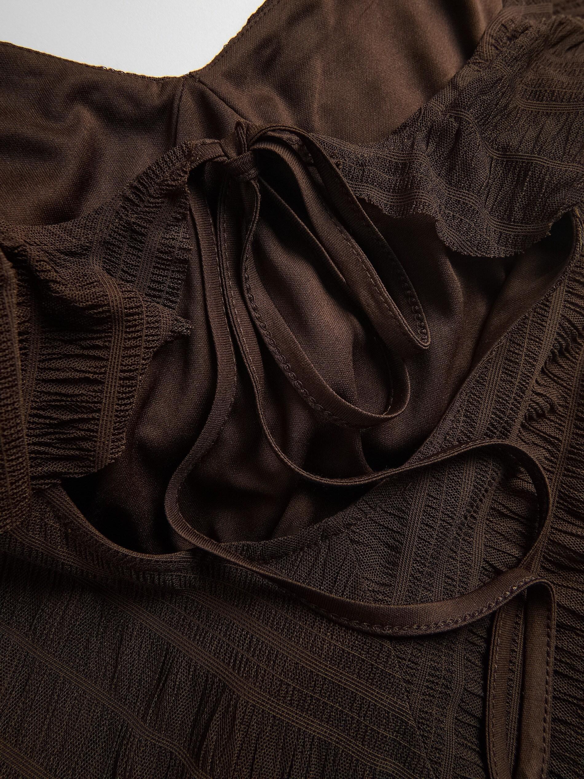 Brown Maxi Dress, Brown, large image number 4