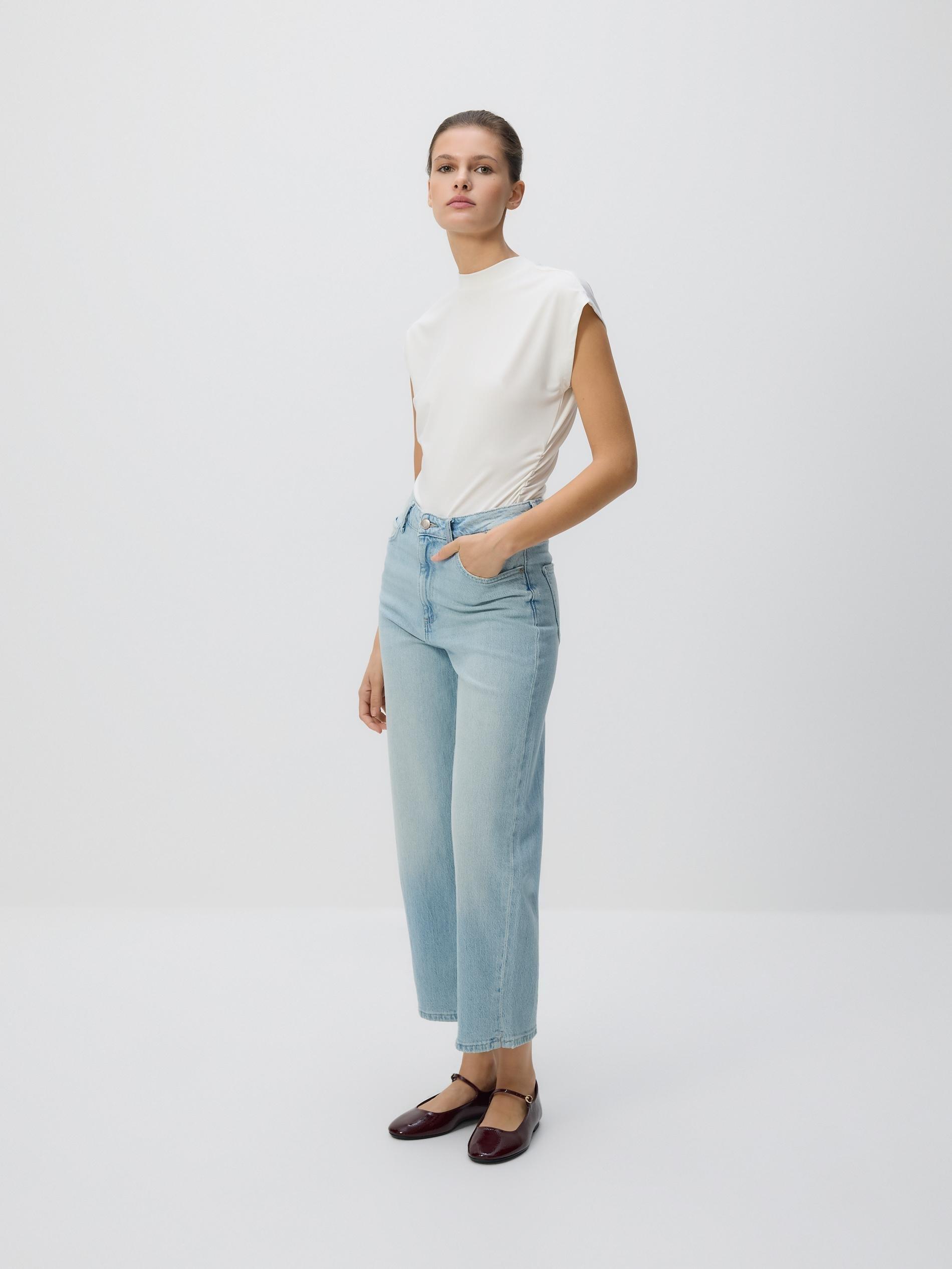 Blue Straight Fit Jeans, Blue, medium