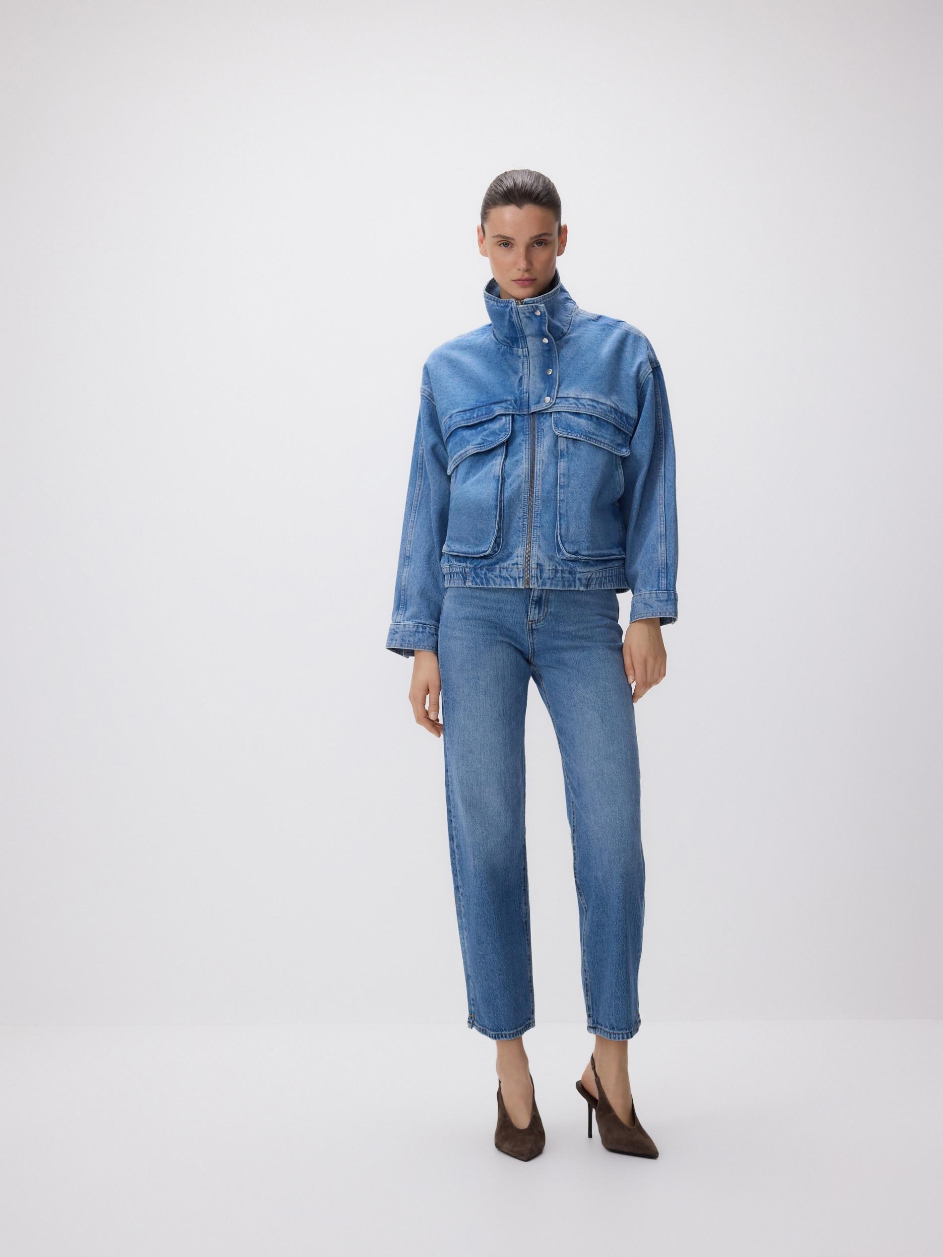 Blue Jeans Straight Fit Jeans, Blue, medium