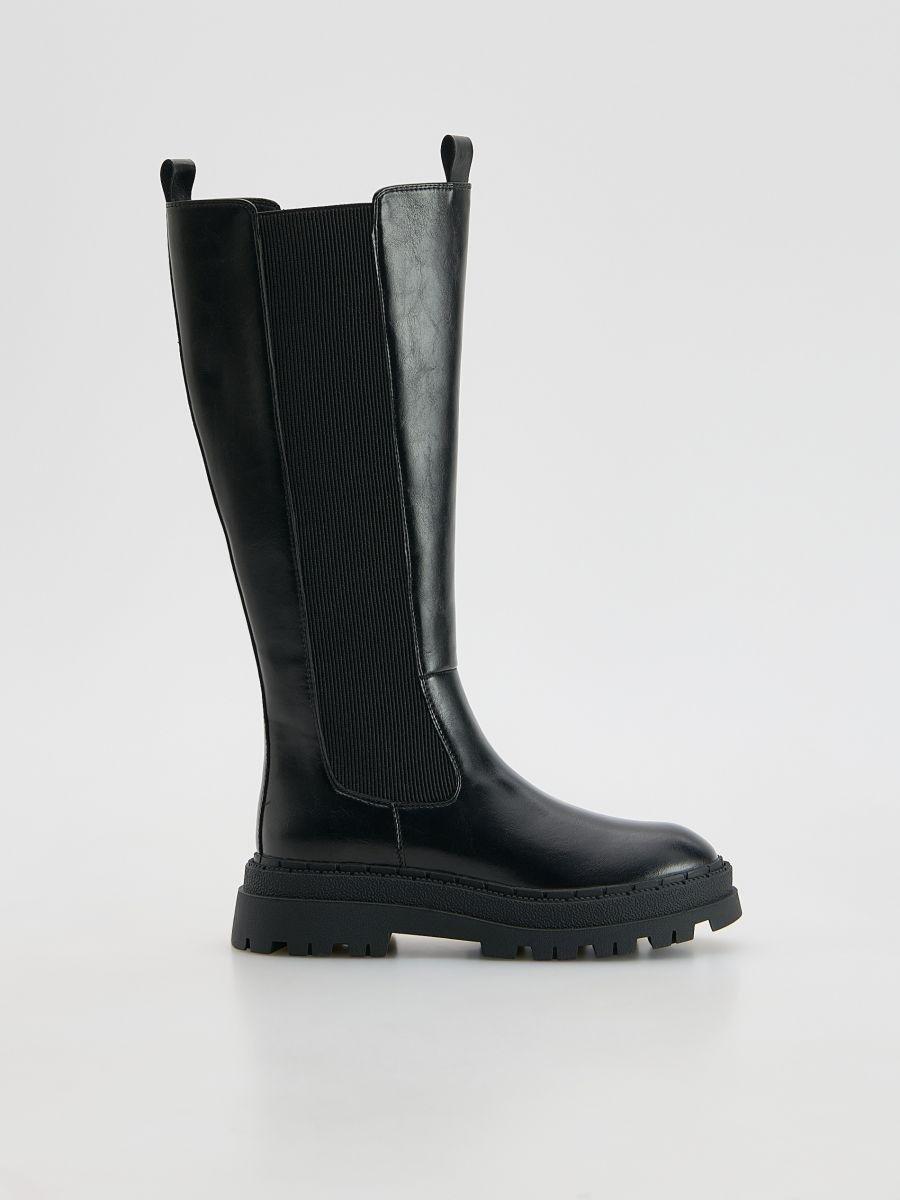 Black Boots, Black, medium