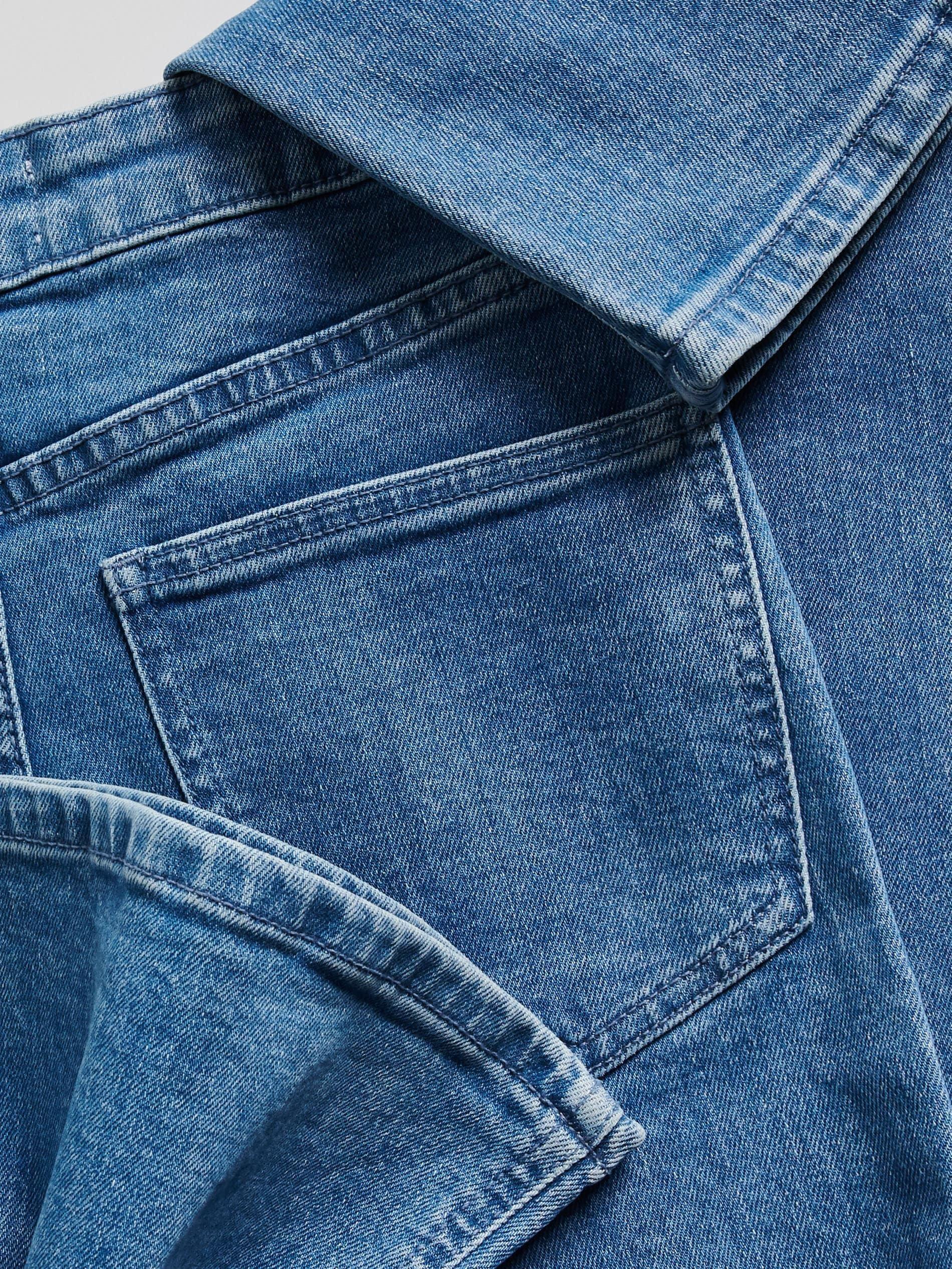 Blue Jeans High Waist Flare Jeans, Blue, large image number 4