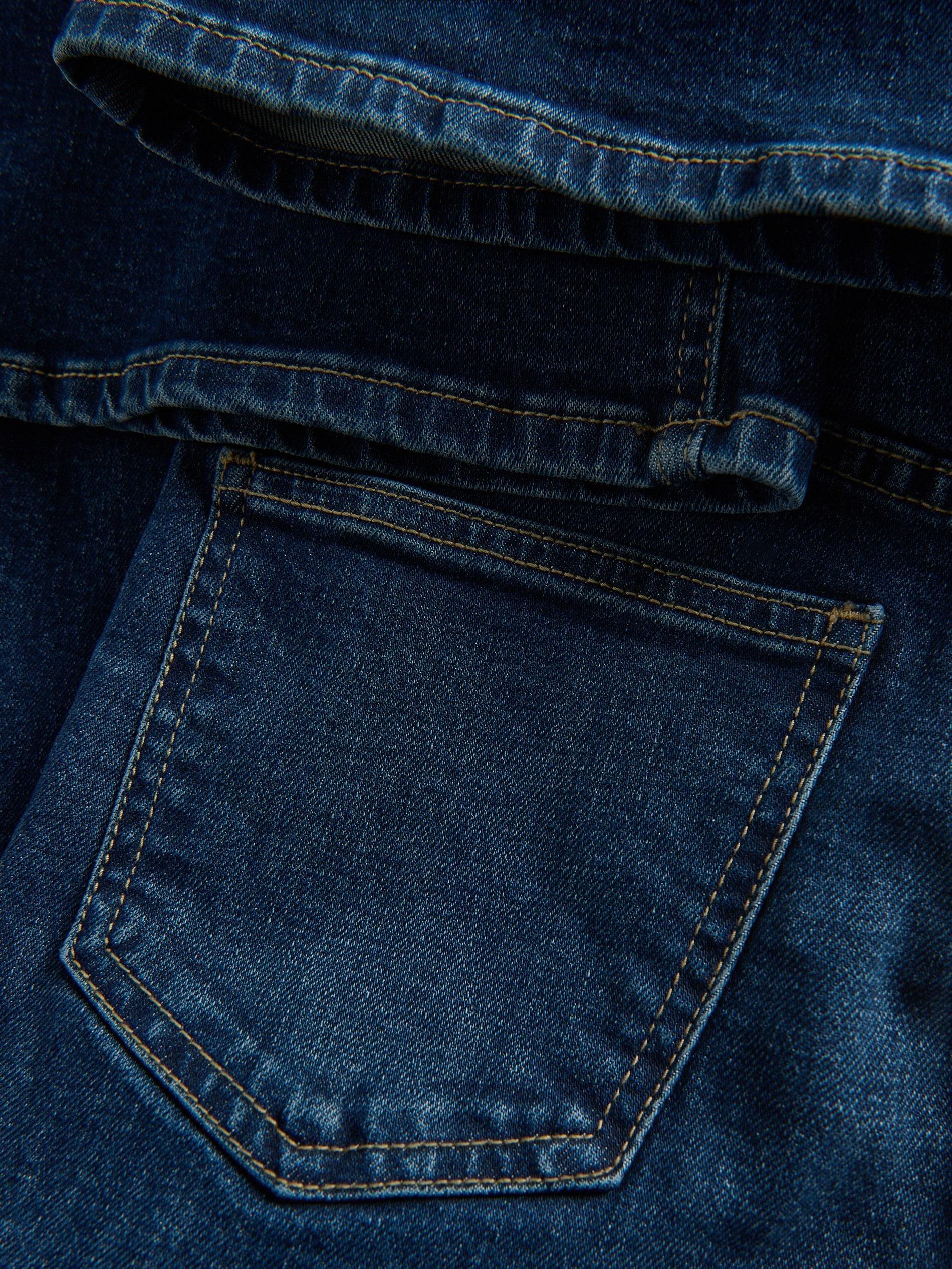 Navy High Waist Flare Jeans, Navy, large image number 5