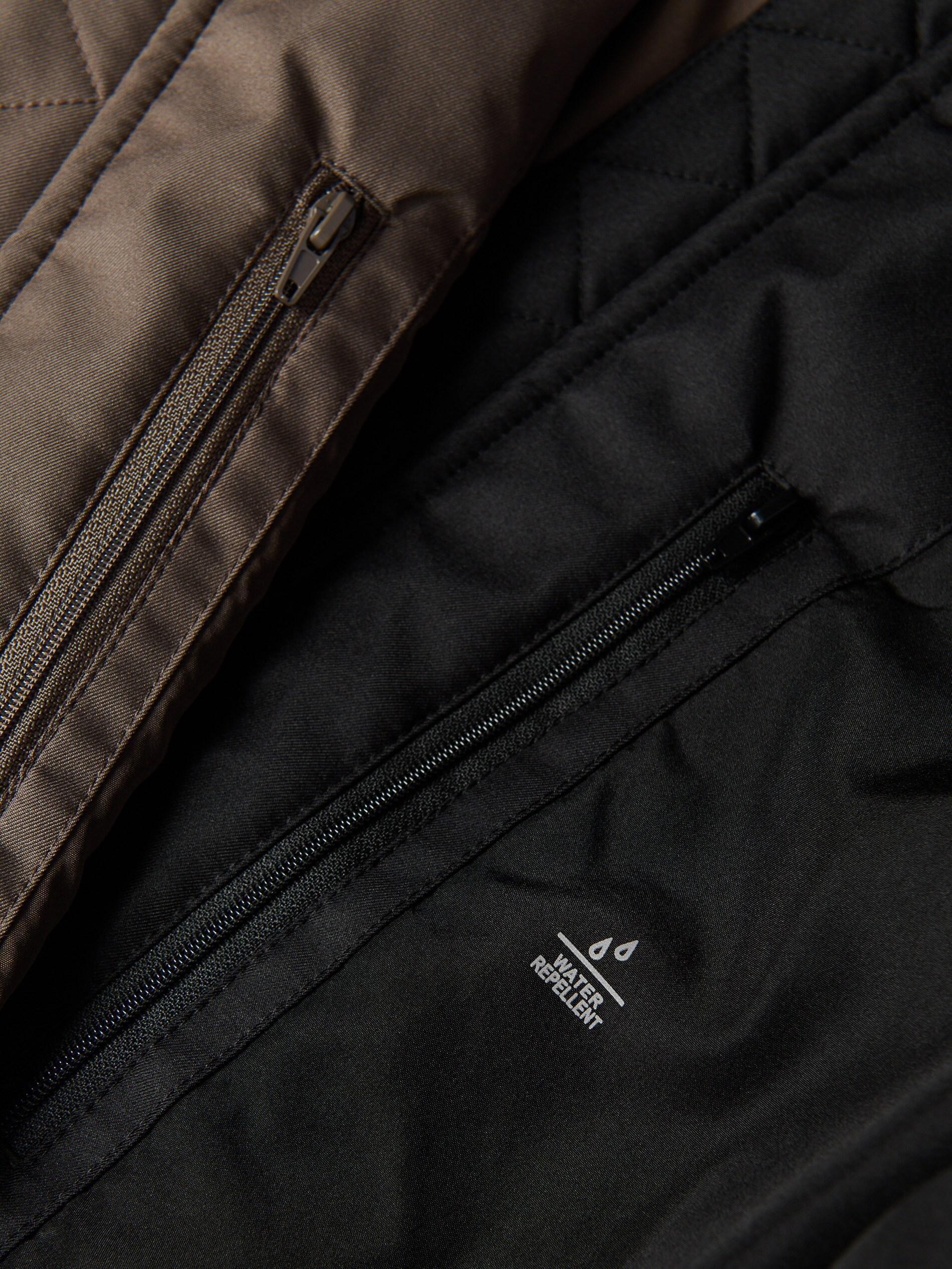 Black Plain Bomber Jacket, Black, large image number 5