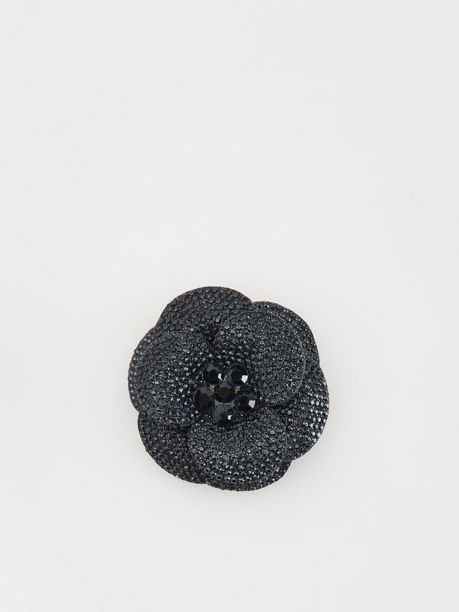 Black Brooch, Grey, large image number 0