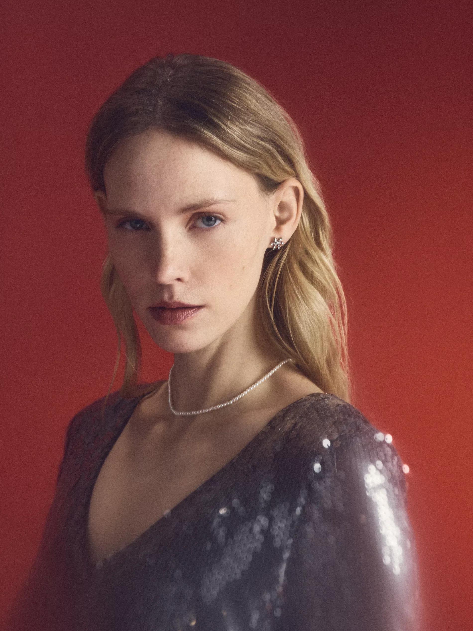 Silver Earrings Set, Silver, medium