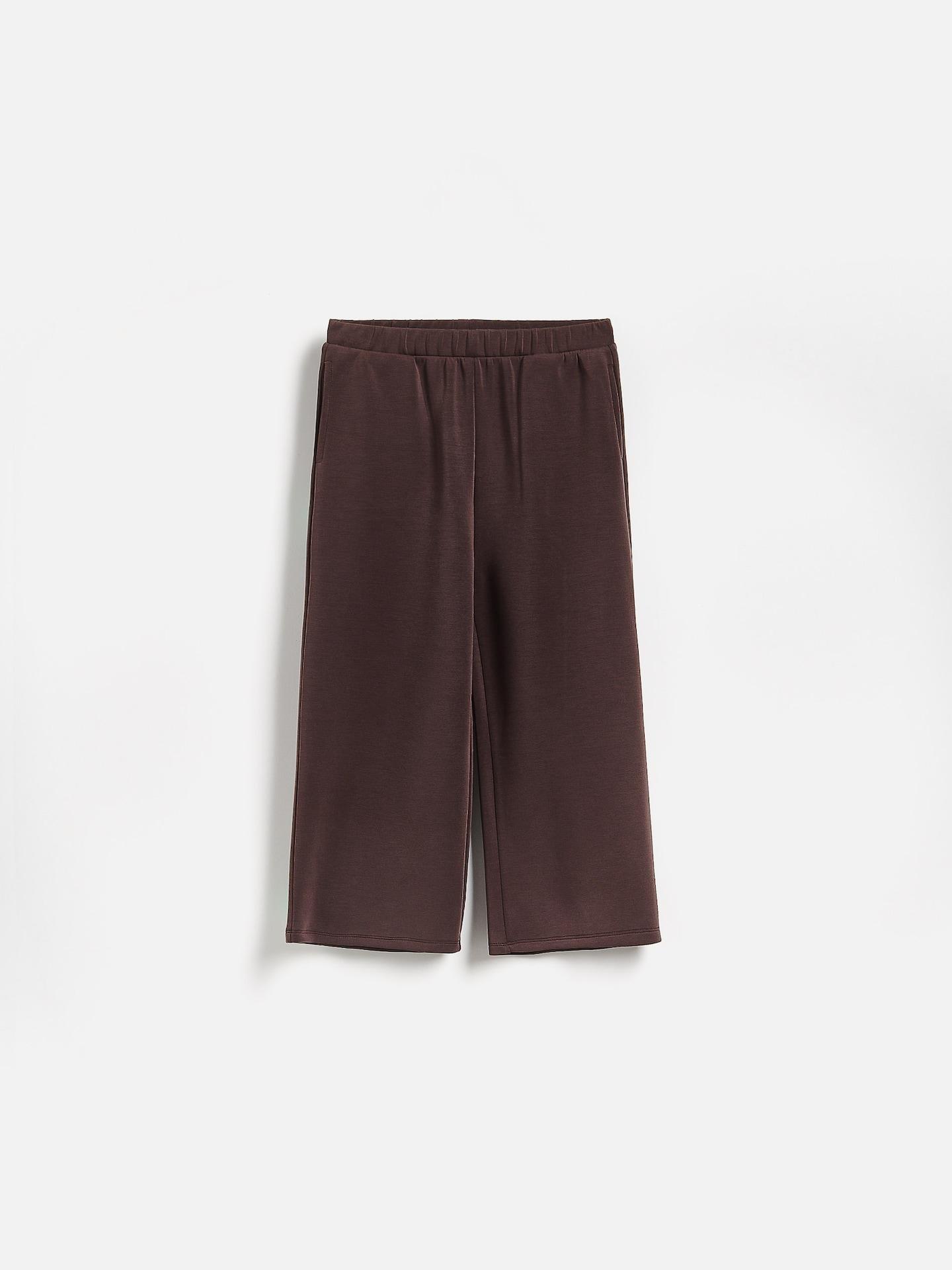 Brown Modal Blend Sweatpants, Brown, large image number 0