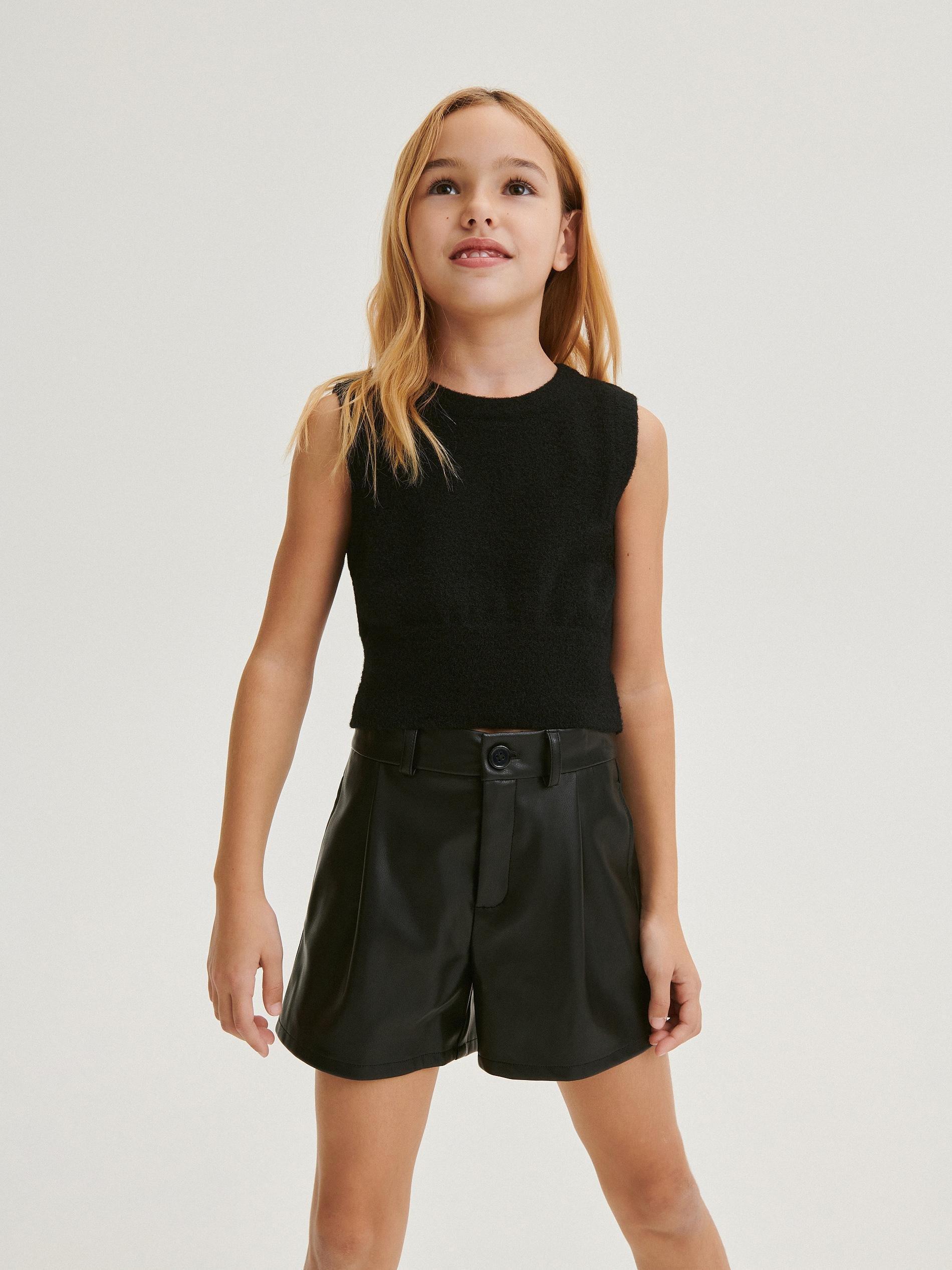 Reserved - Black Knitted Top, Kids Girls