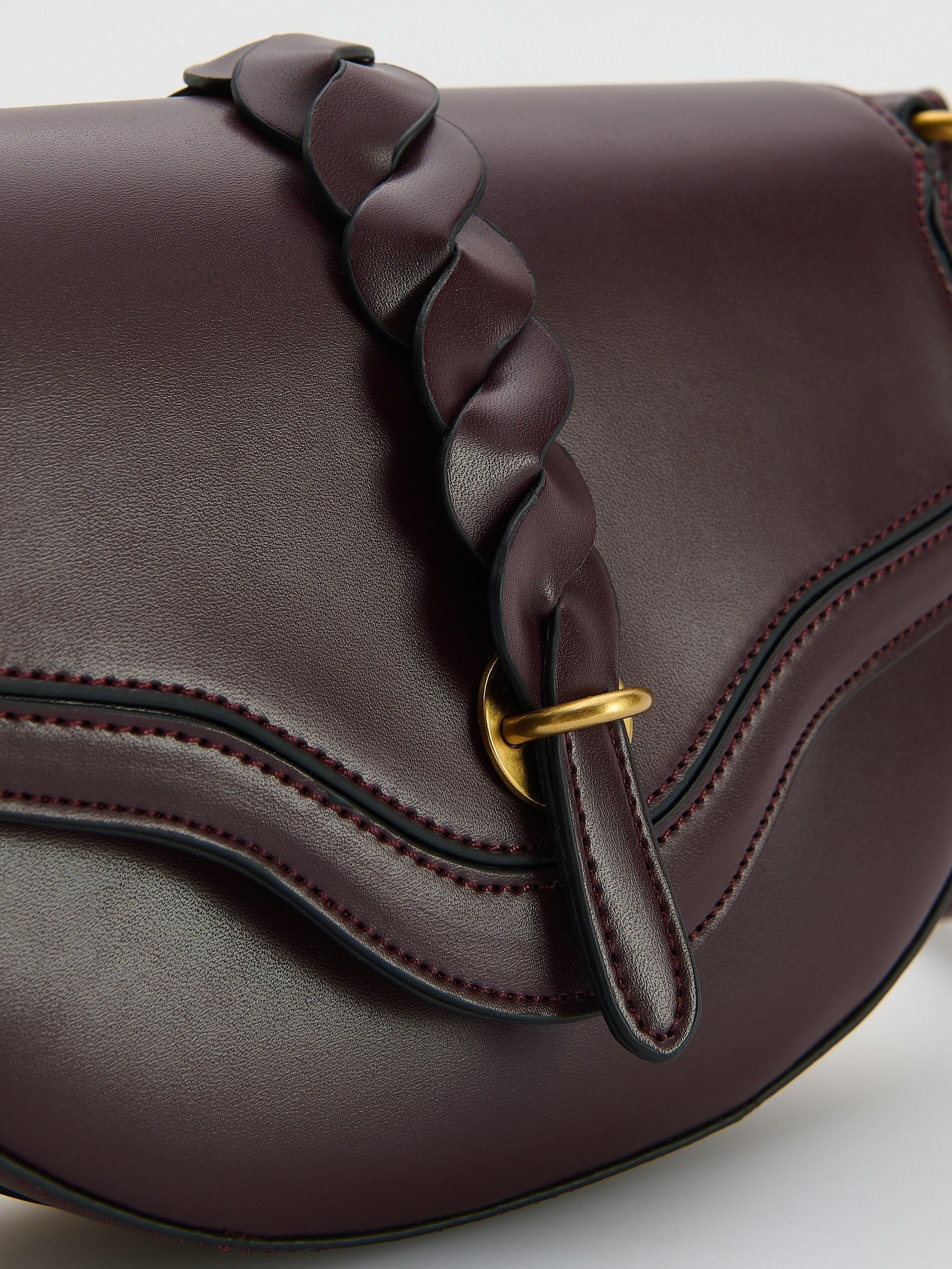 Burgundy Small Shoulder Bag, Burgundy, large image number 3