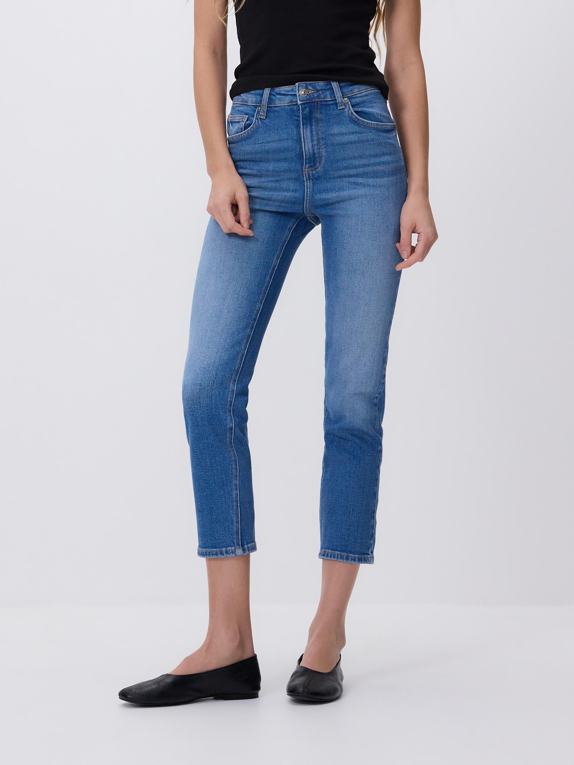 Blue Jeans Straight Jeans, Blue, medium
