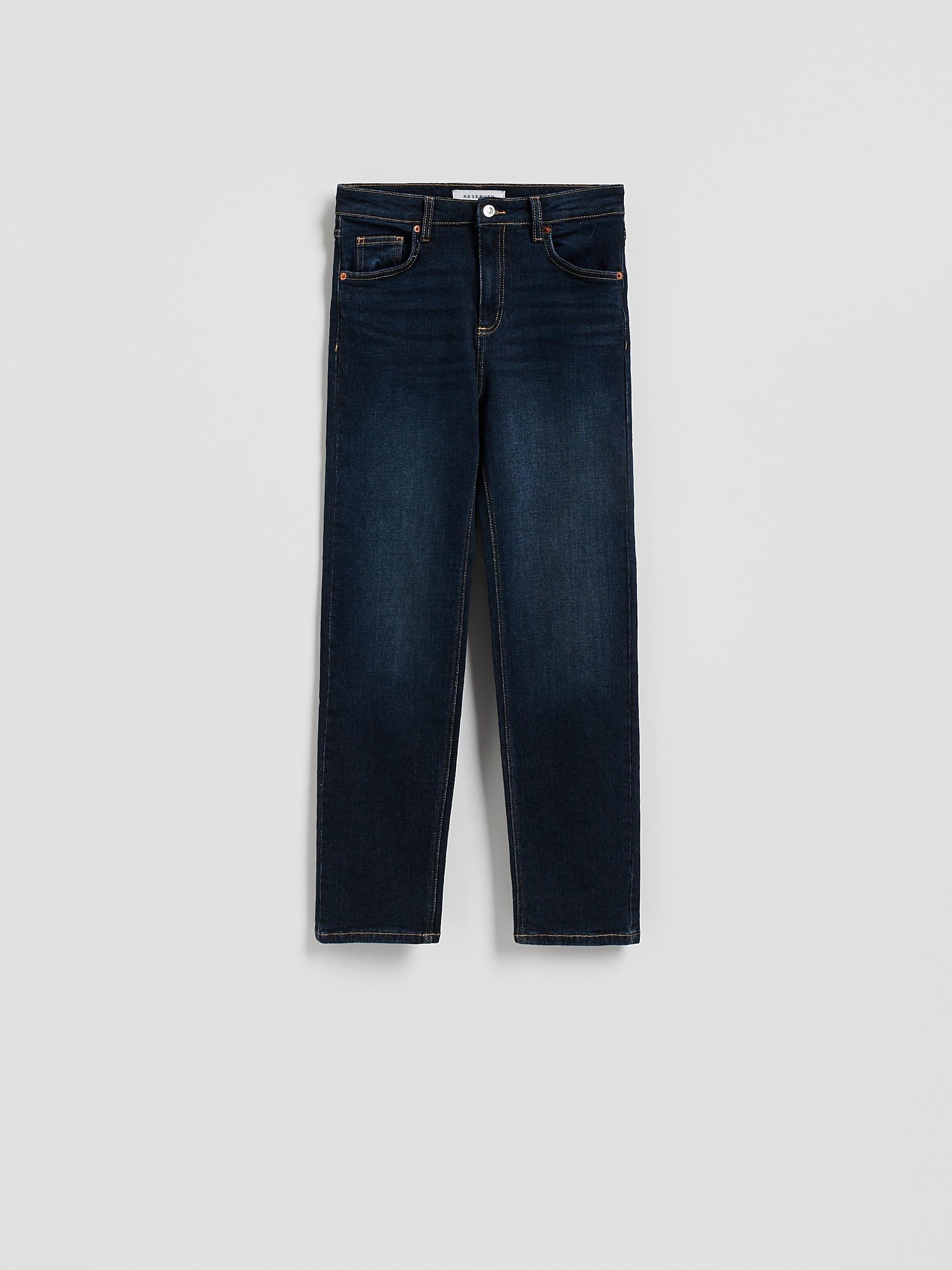 Navy Straight Jeans, Navy, medium