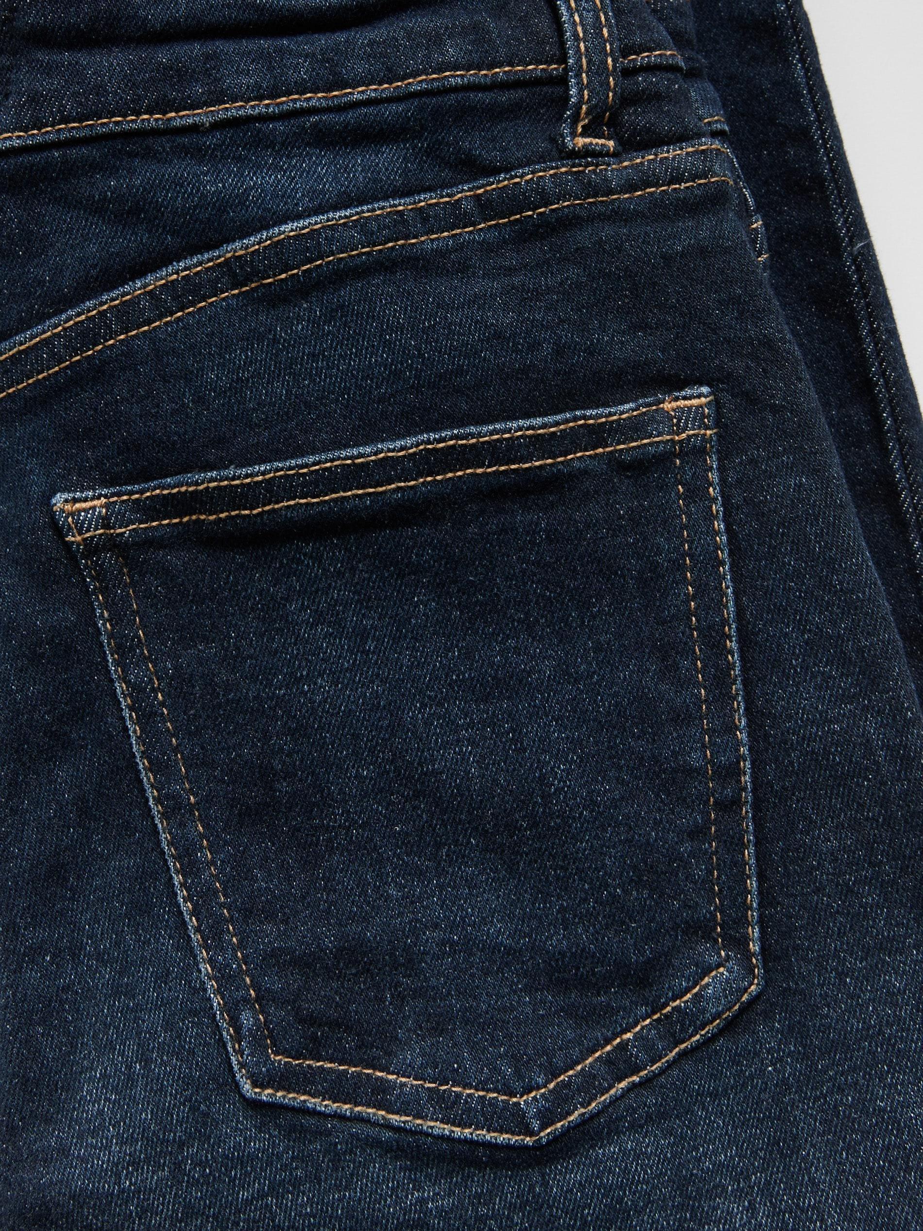 Navy Straight Jeans, Navy, large image number 4