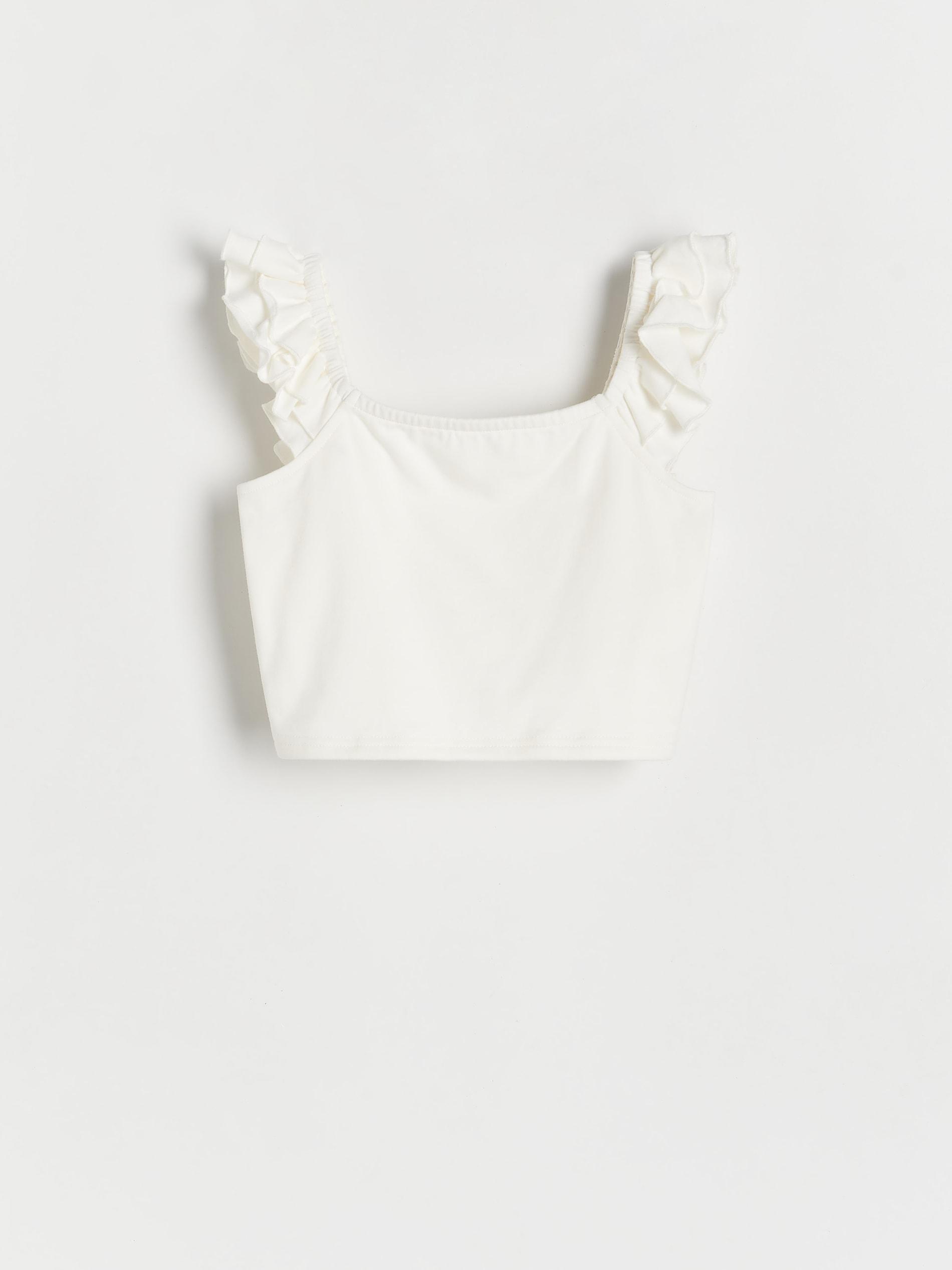 White Frilly Top, Kids Girls, , large image number 3