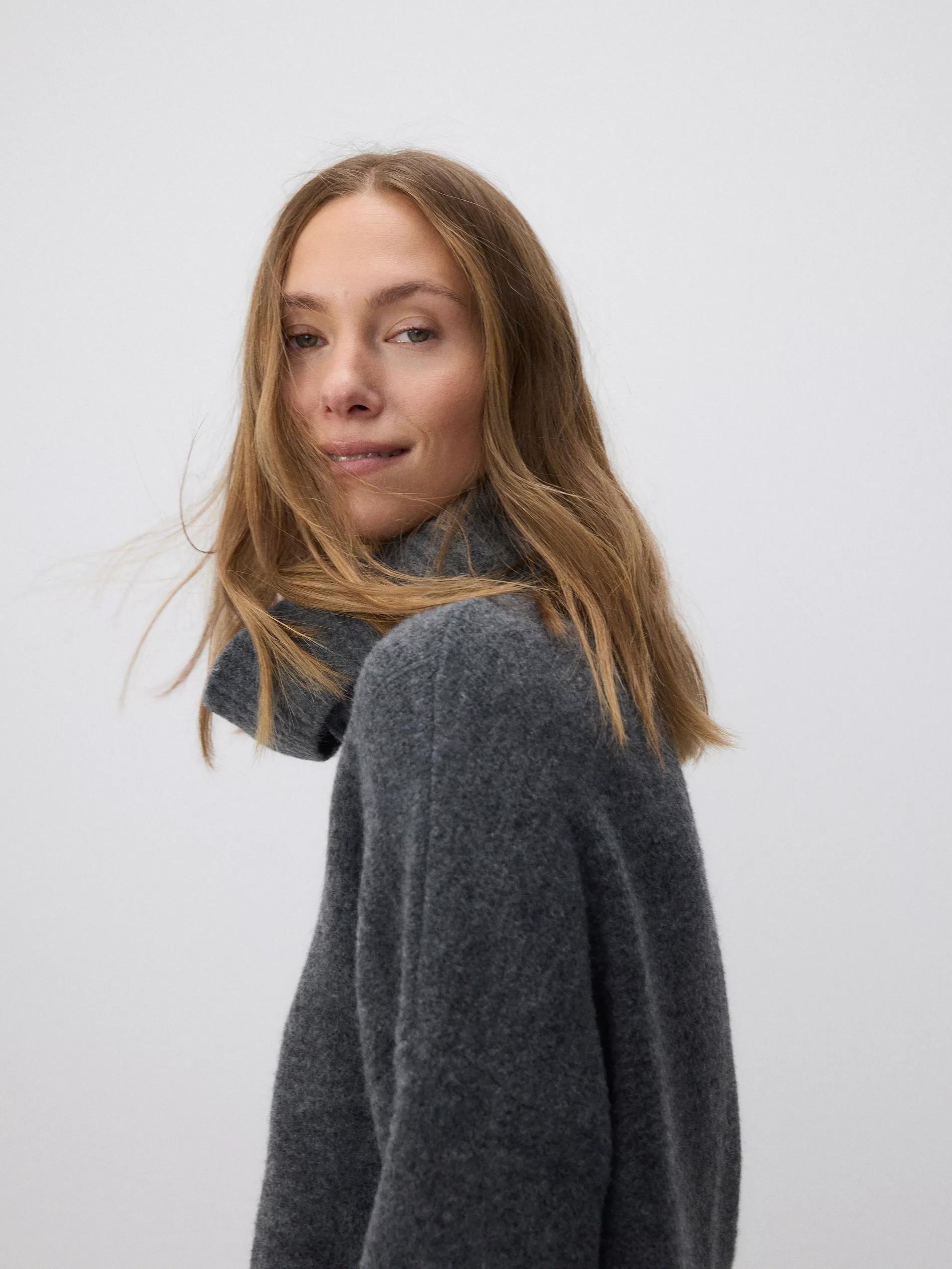 DARK GREY Turtleneck jumper, , large image number 5