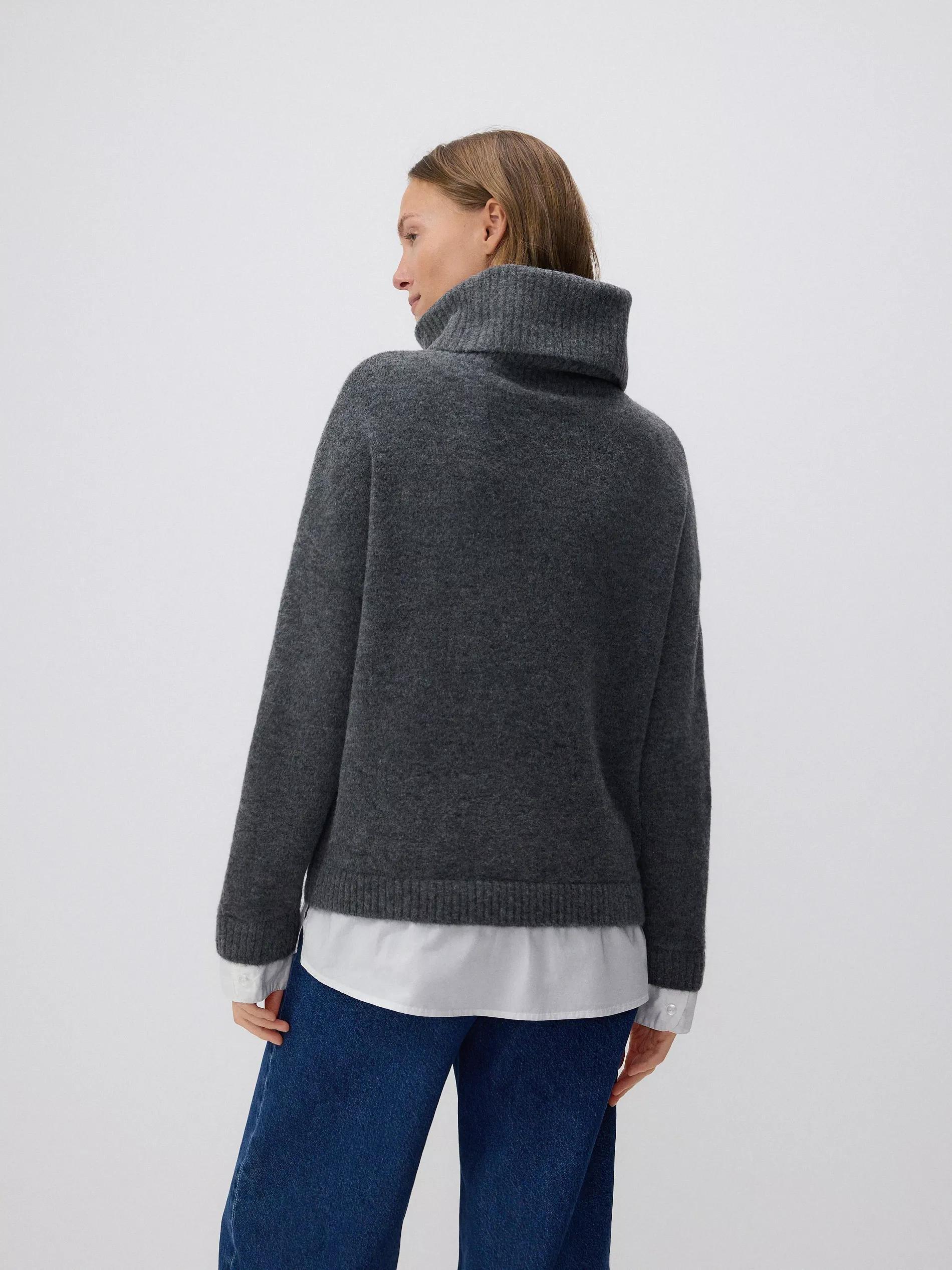 DARK GREY Turtleneck jumper, , large image number 11