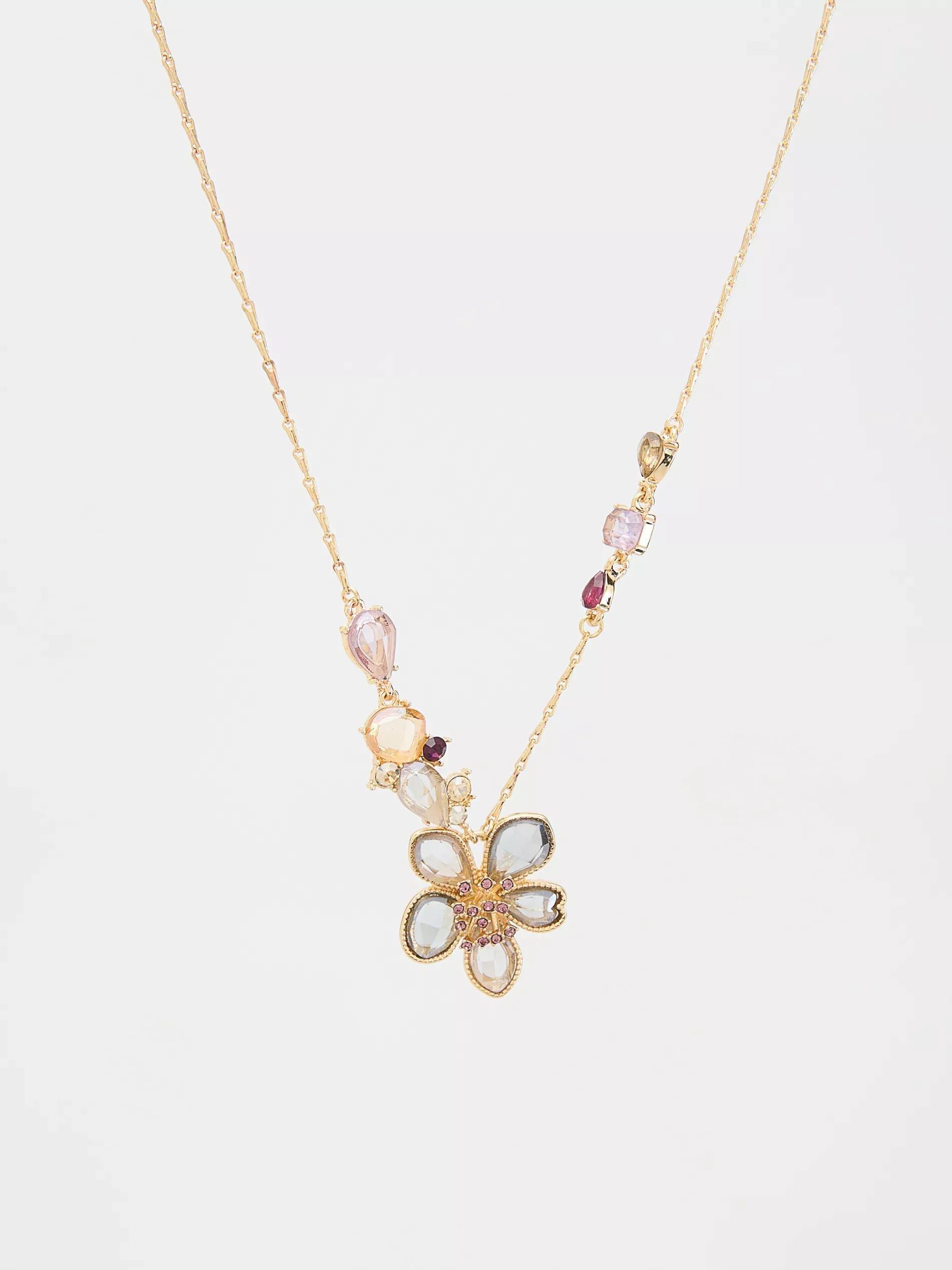 Multicolour Necklace With Pendant, Multicolor, large image number 1