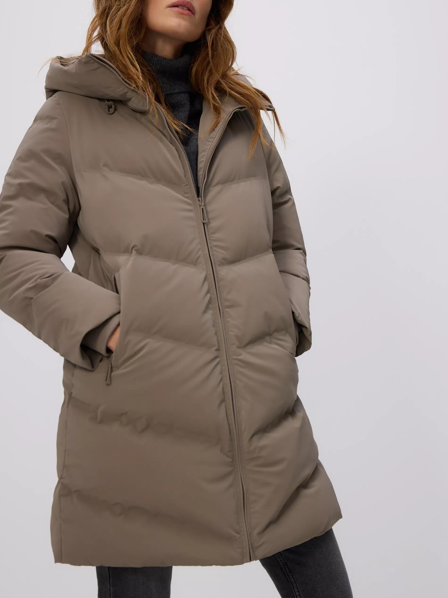 Brown Quilted Jacket, Grey, medium