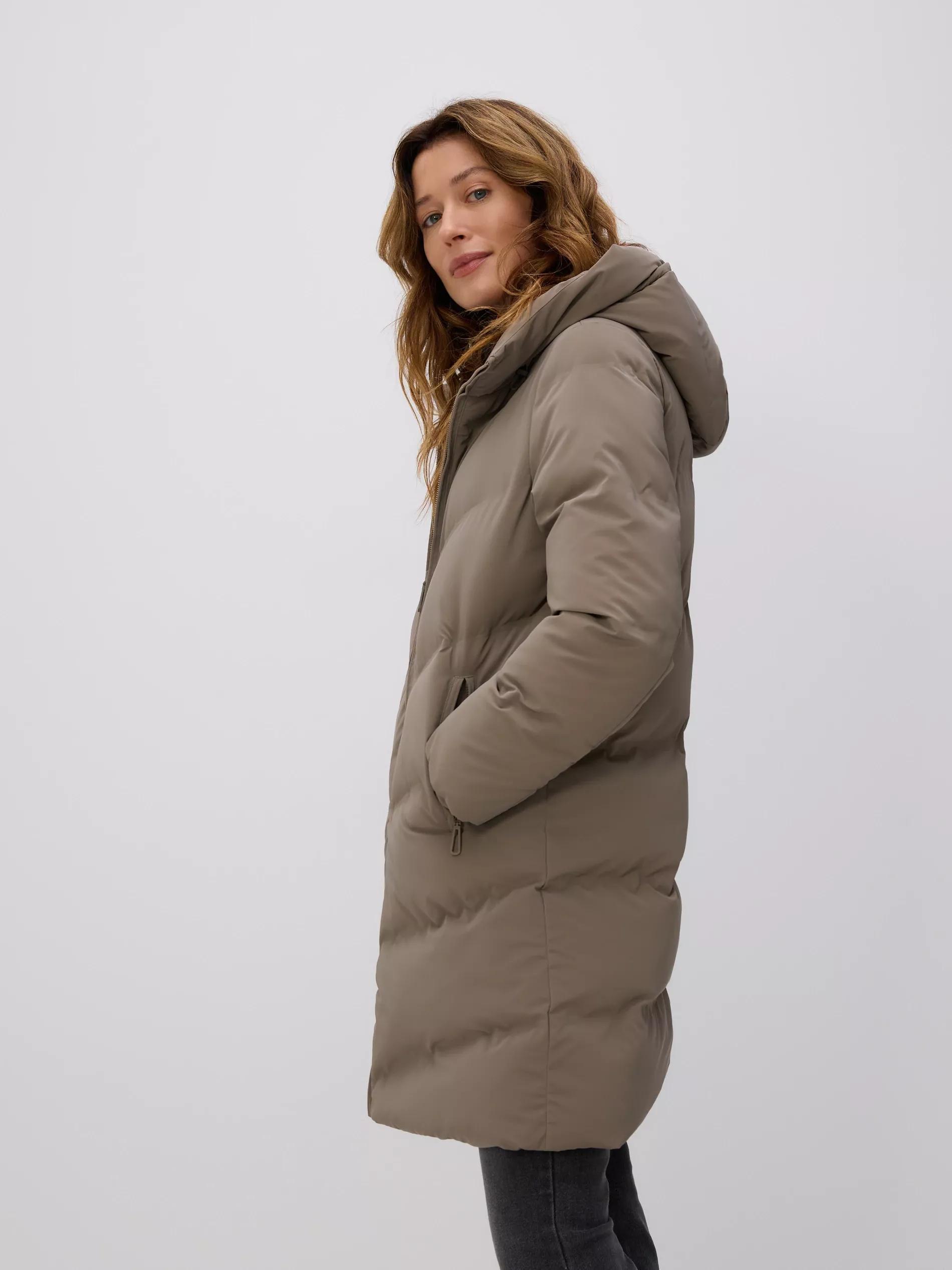 Brown Quilted Jacket, Grey, large image number 2
