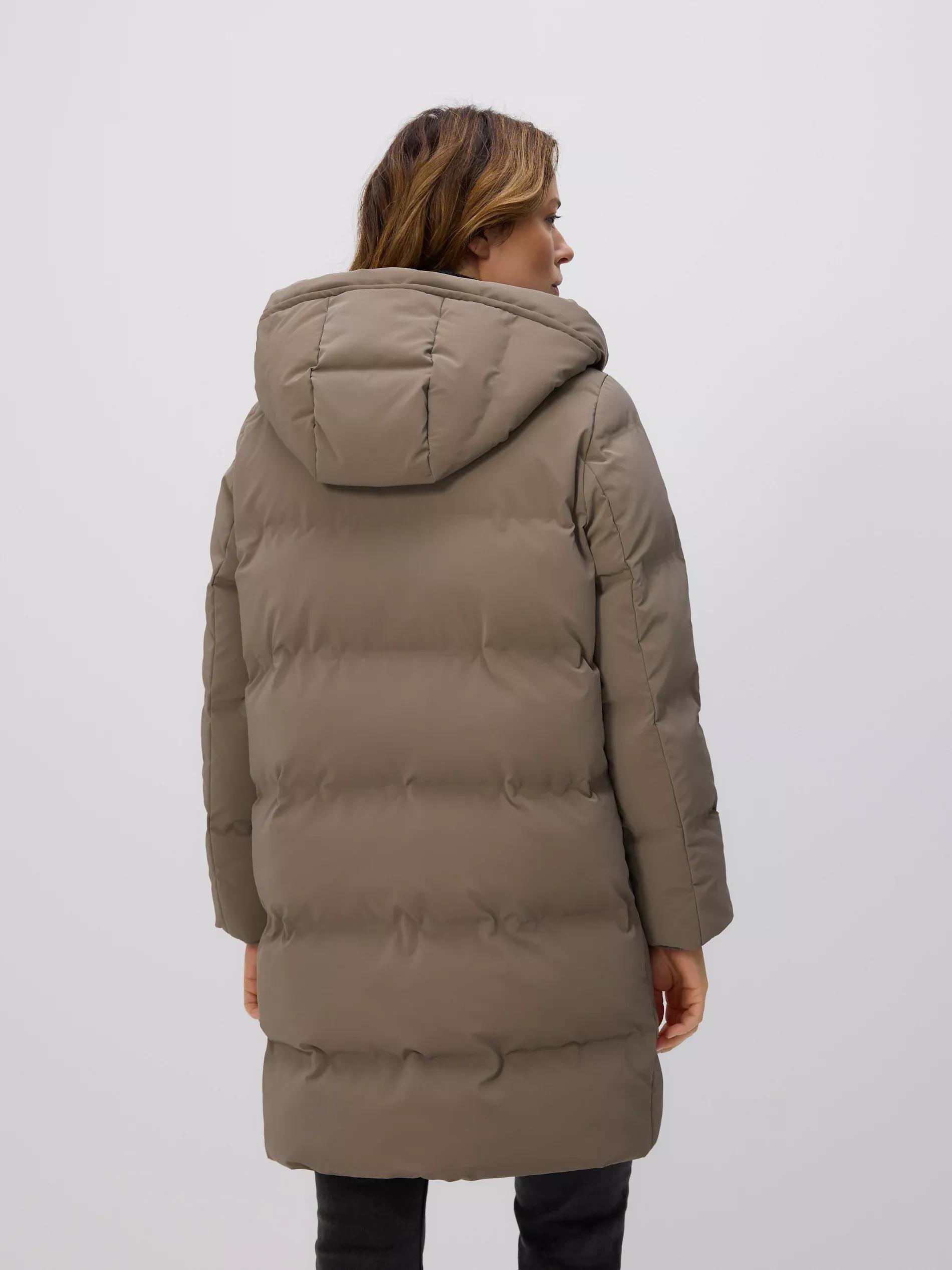 Brown Quilted Jacket, Grey, large image number 3