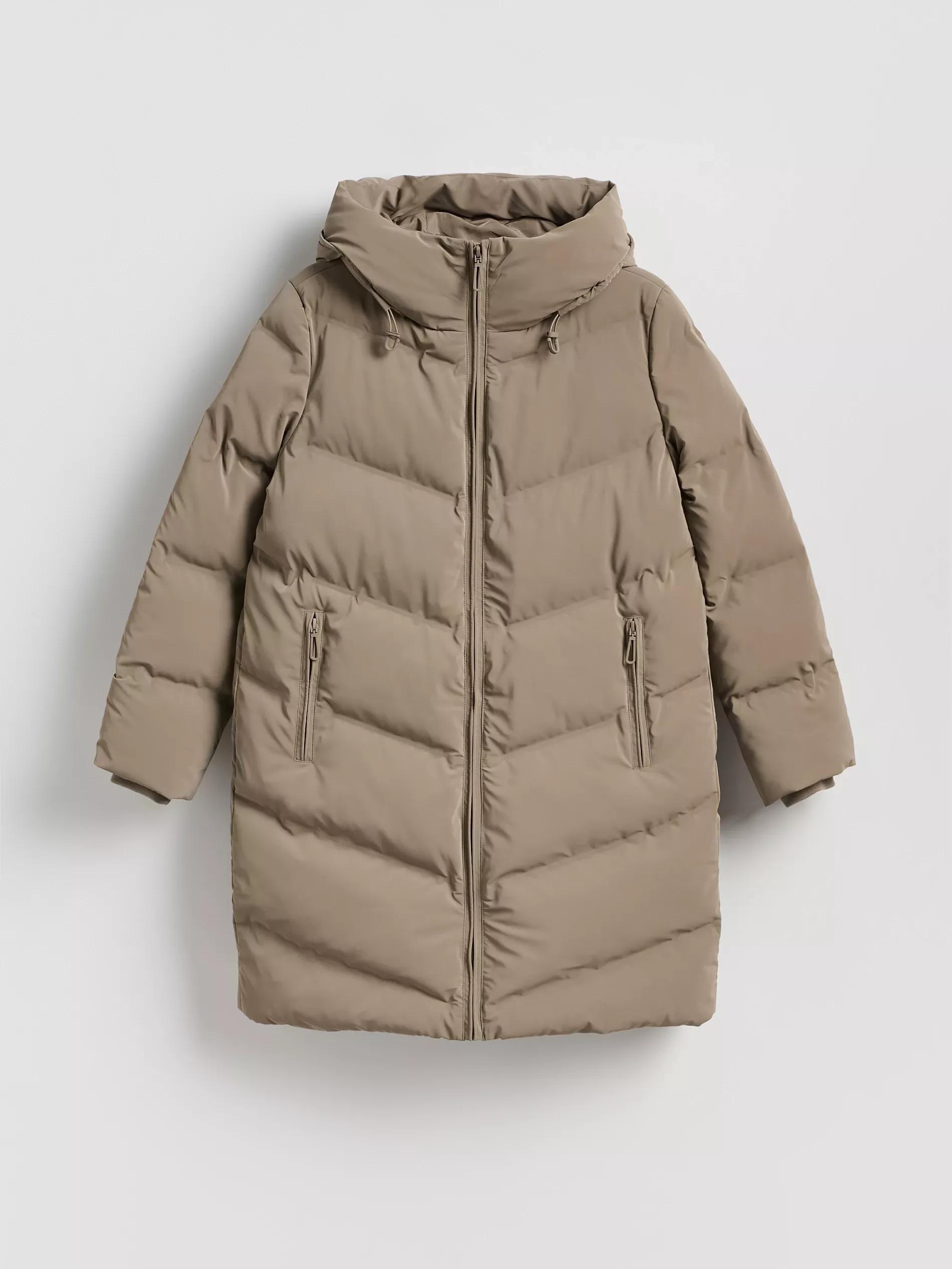 Brown Quilted Jacket, Grey, large image number 5