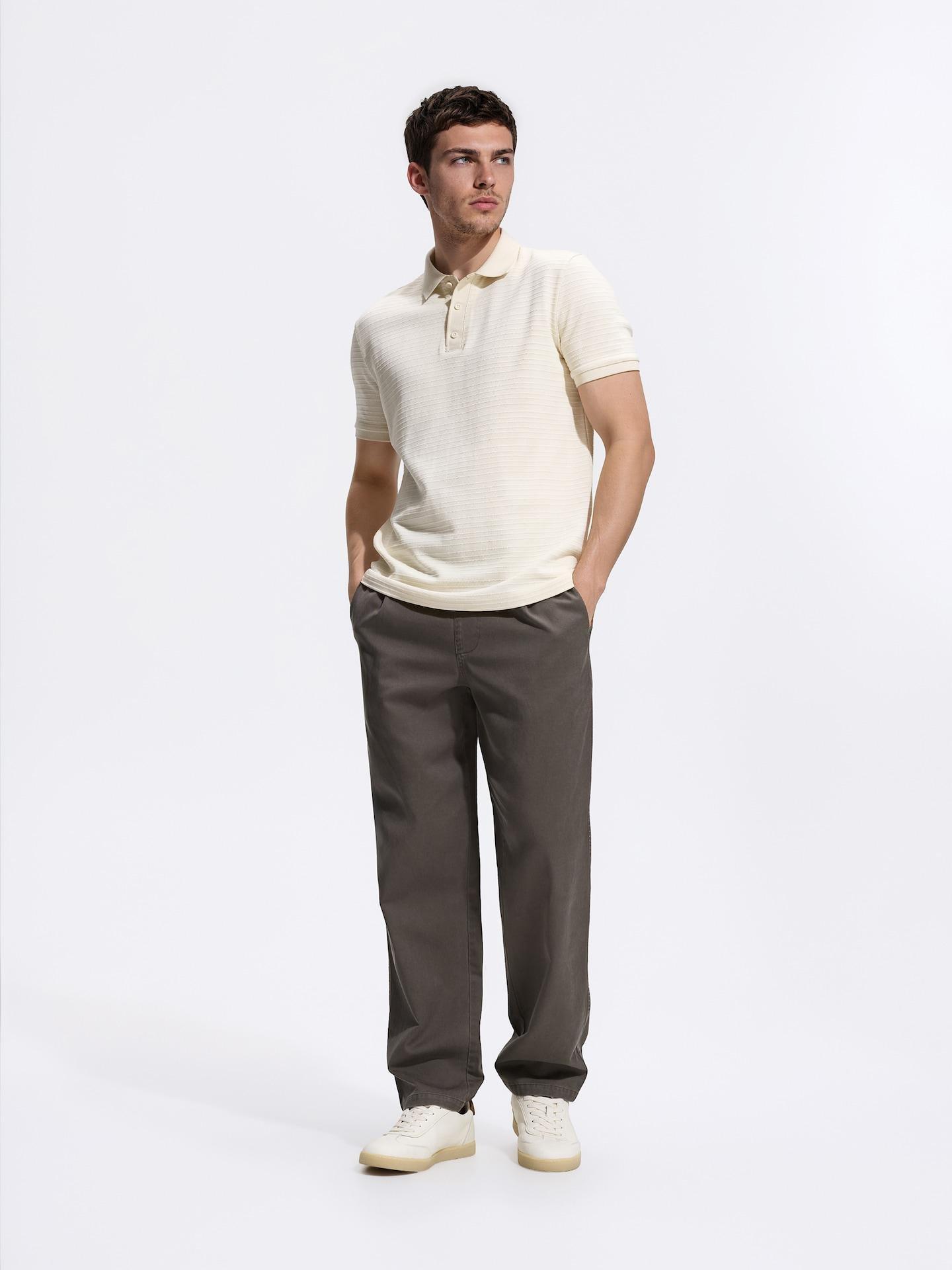 Beige Regular Fit Polo Shirt, Beige, large image number 1