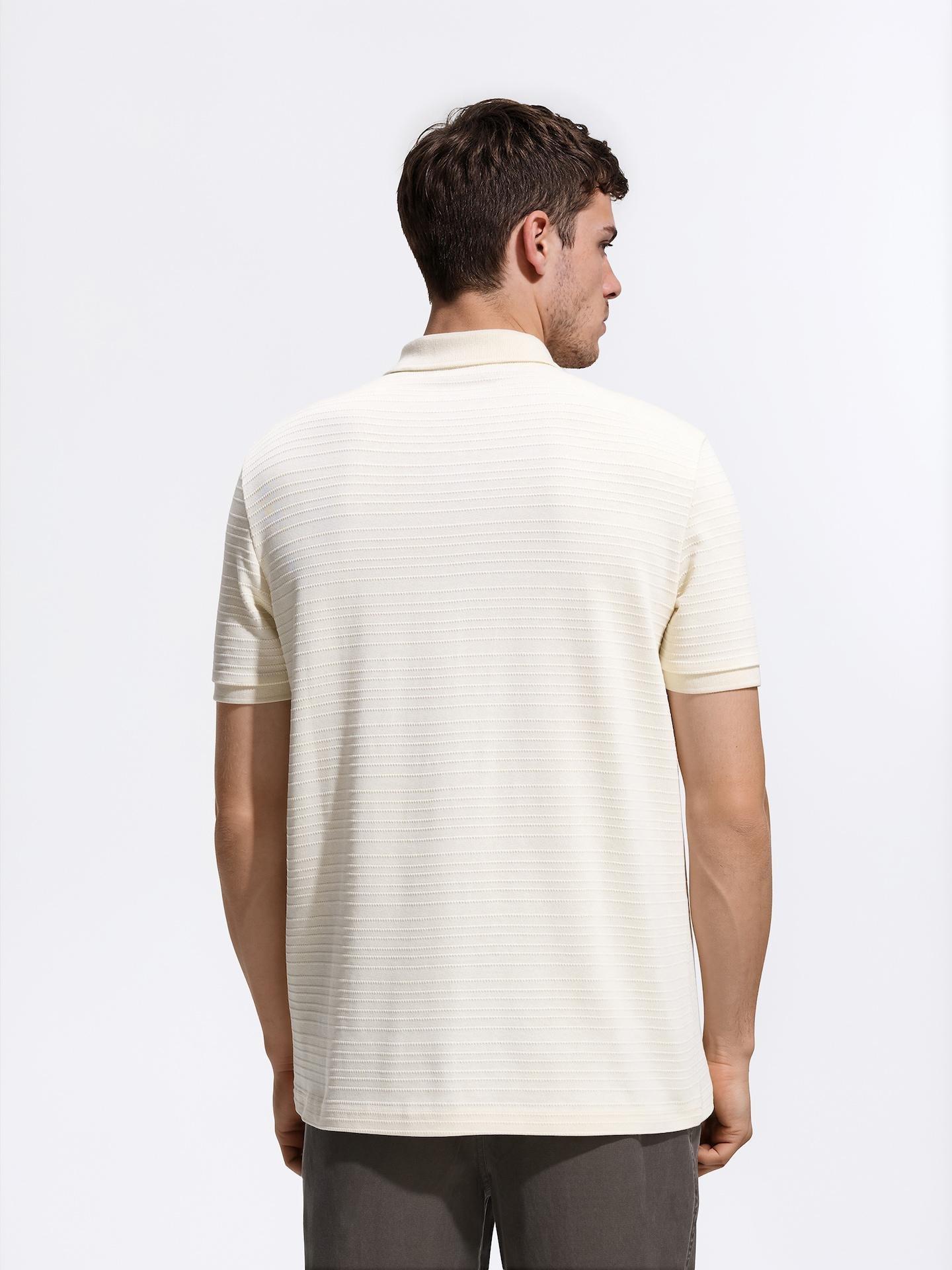 Beige Regular Fit Polo Shirt, Beige, large image number 3