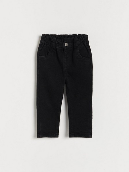 Reserved - Black Paperbag Jeans, Kids Girl